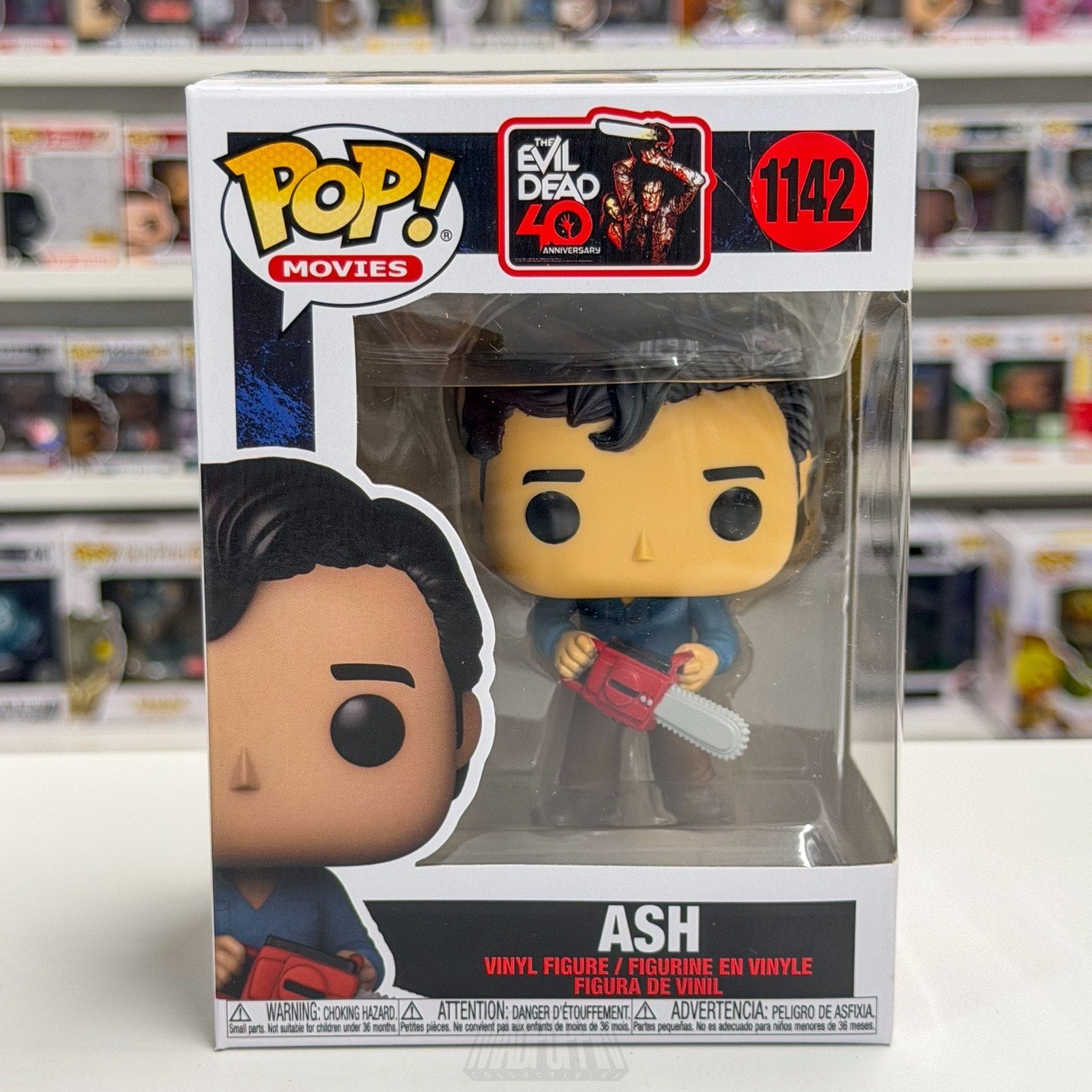 Funko Pop Movies Evil Dead Ash Williams w/Chainsaw 1142 Horror Toy Vinyl Figure