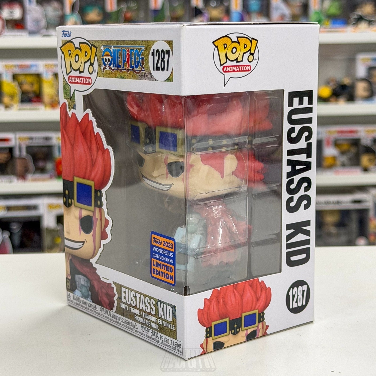 Funko Pop Anime One Piece Eustass Kid WonderCon 1287 Pirate RARE Vinyl Figure