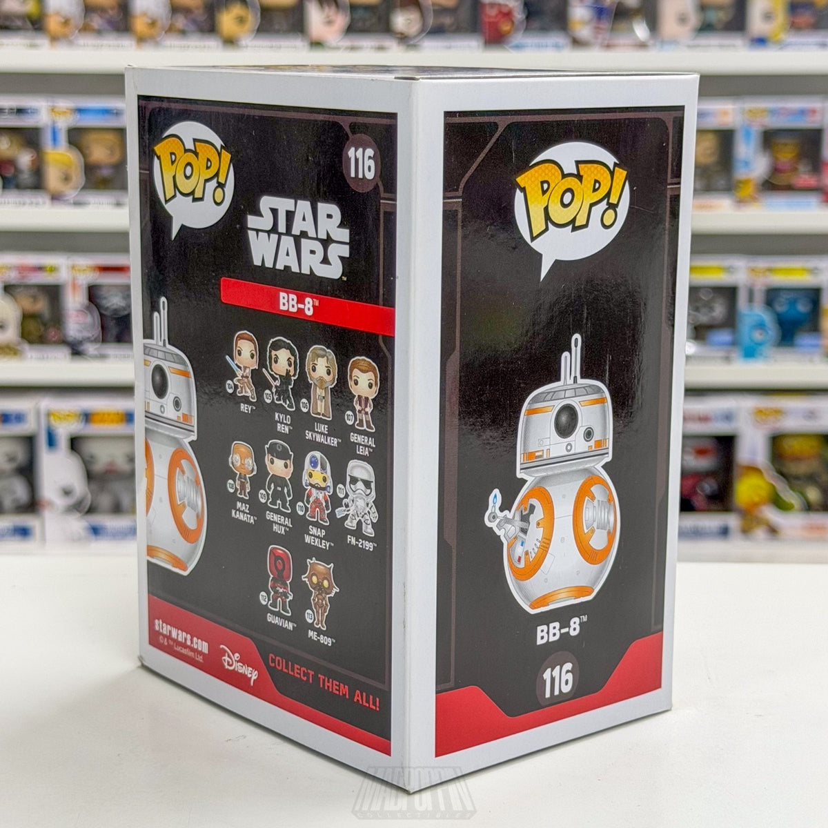 Funko Pop Star Wars Episode 7 BB-8 Thumbs Up SDCC Official Con Sticker 116 Vinyl