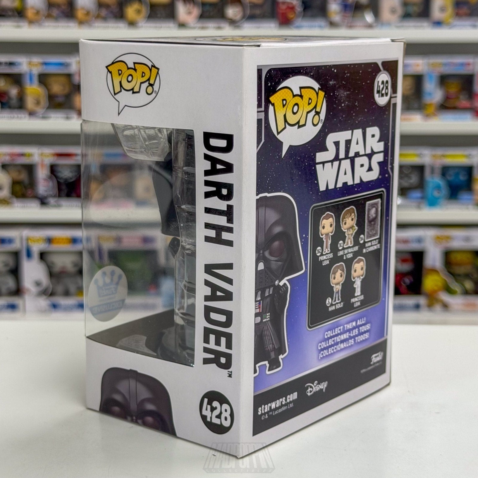 Funko Pop Star Wars Darth Vader Fist Pose Force Choke 428 Sith Jedi Vinyl Figure