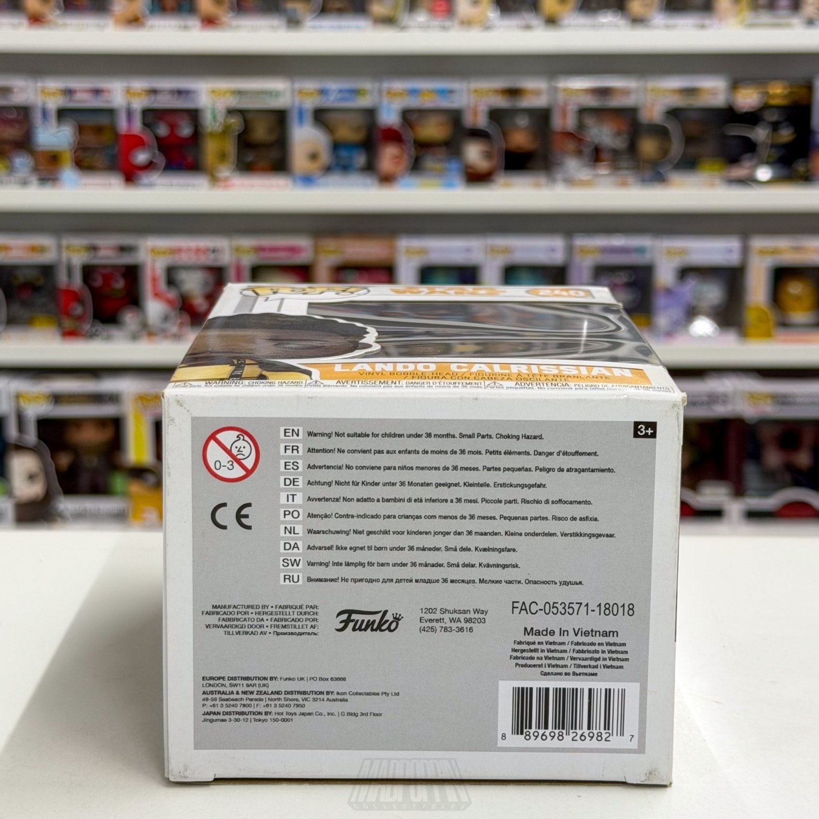 Funko Pop Star Wars Solo Story Young Lando Calrissian 240 Smuggler Vinyl Figure