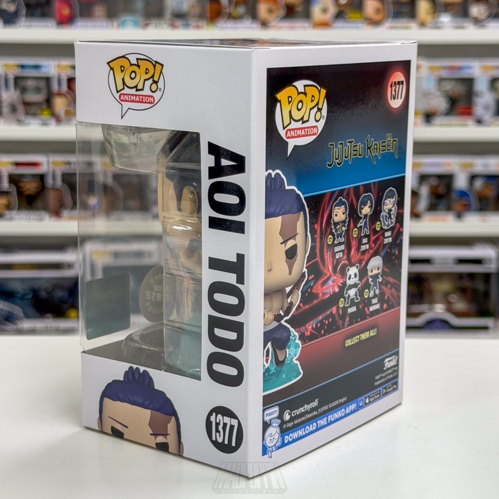 Funko Pop Anime Jujutsu Kaisen Aoi Todo Chalice Glow Chase 1377 Toy Vinyl Figure