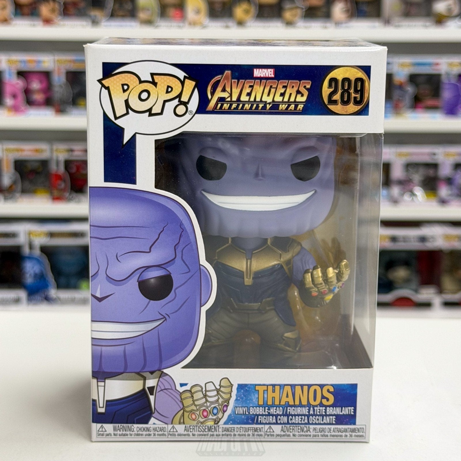 Funko Pop Marvel Avengers Infinity War Thanos w/Gauntlet 289 Titan Vinyl Figure