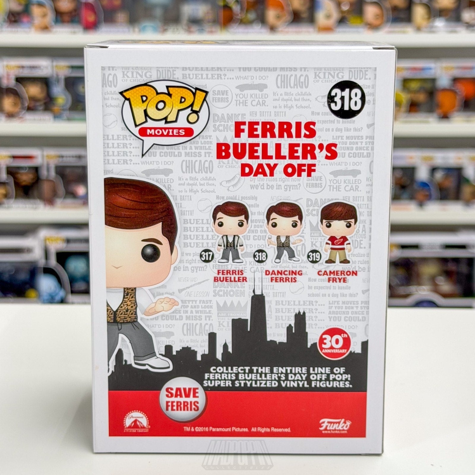 Funko Pop Movies Dancing Ferris Bueller's Day Off 318 Teen Comedy 80s Toy Figure