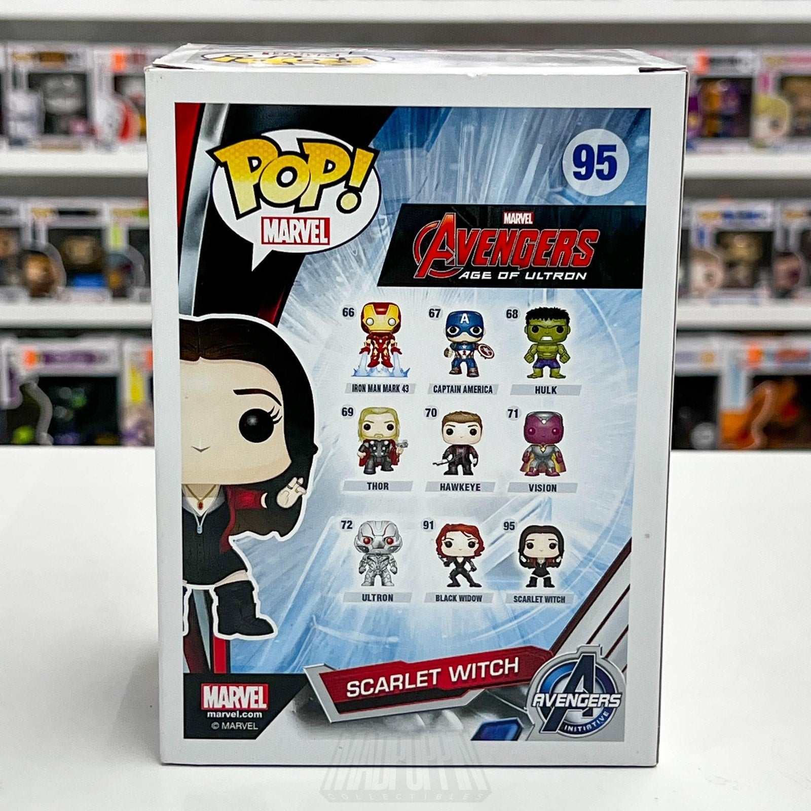 Funko Pop Marvel Avengers Age of Ultron Scarlet Witch 95 Vinyl Bobblehead Toy
