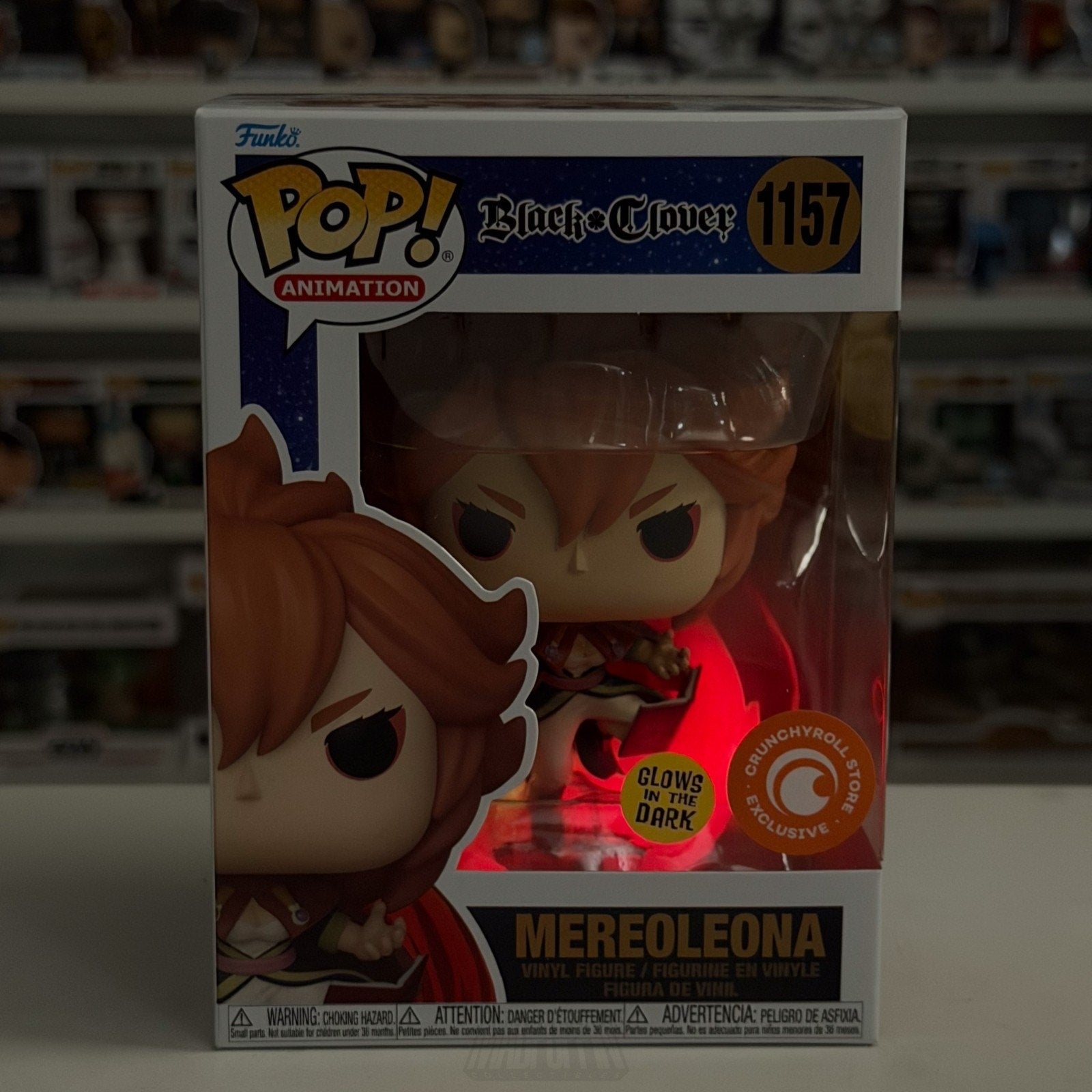 Funko Pop Anime Black Clover Mereoleona Glow Crunchyroll 1157 Manga Toy Figure