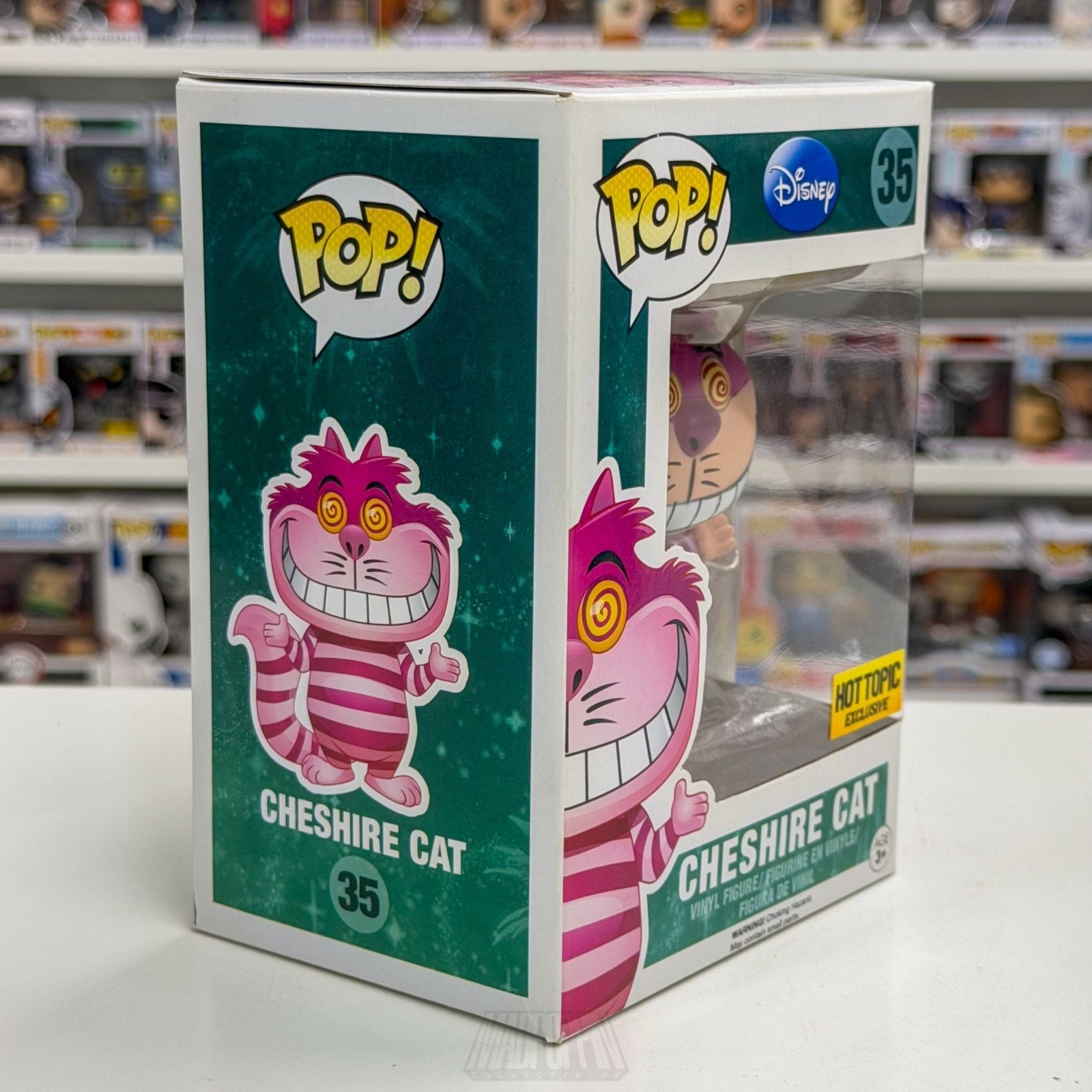Funko Pop Disney Alice in Wonderland Cheshire Cat Fading Hot Topic 35 Toy Figure