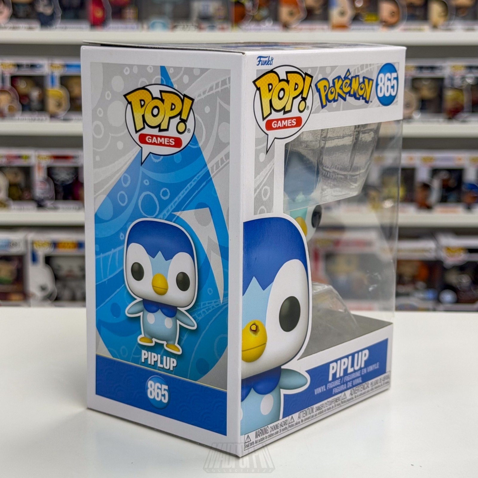 Funko Pop Games Pokemon Piplup 865 Penguin TCG Trading Cards Toy Vinyl Figure