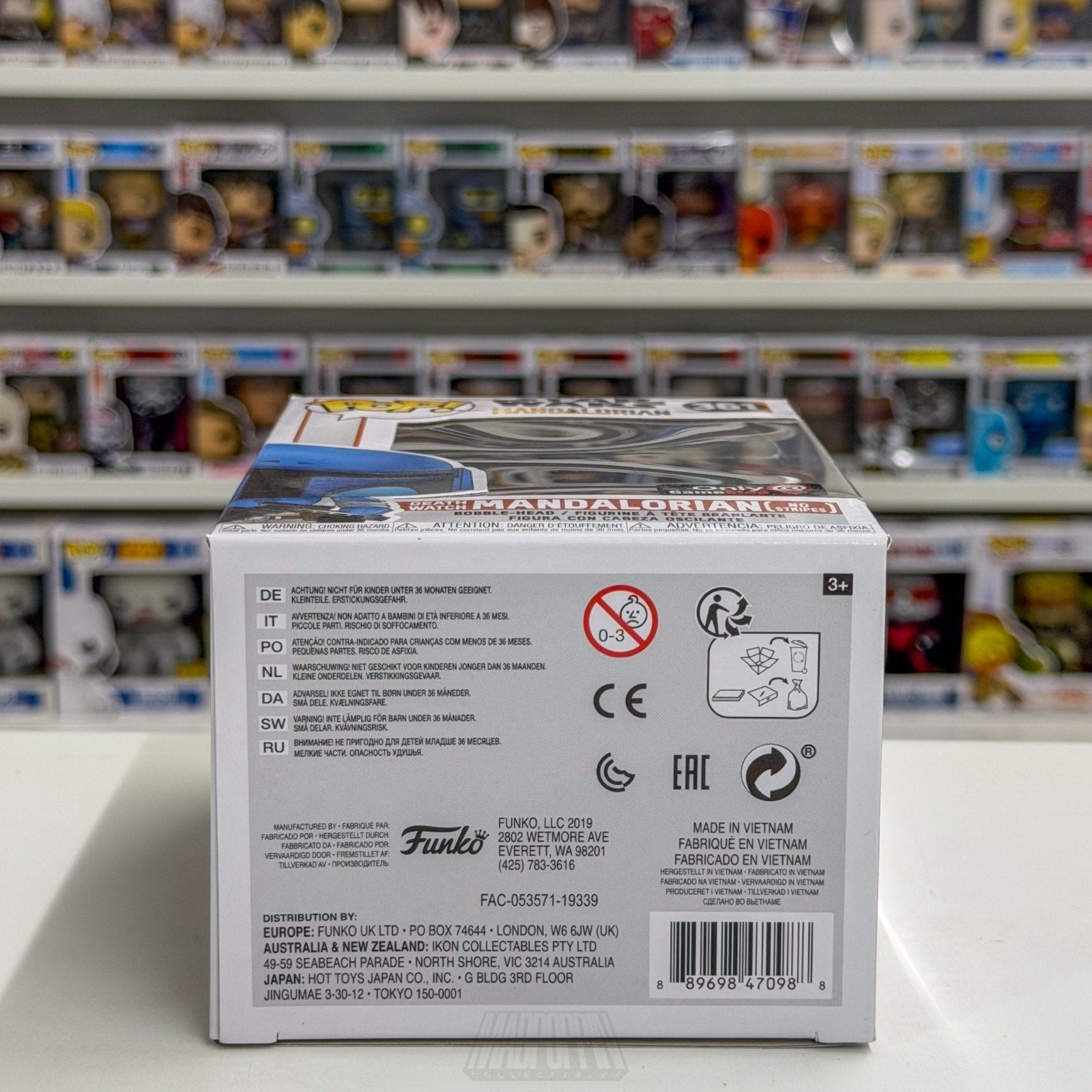 Funko Pop Star Wars Death Watch Mandalorian No Stripes GameStop 361 Vinyl Figure