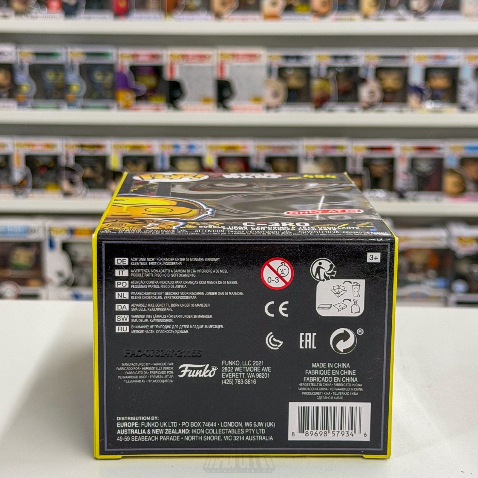Funko Pop Star Wars C-3PO Retro Target 454 Gold Protocol Droid Toy Vinyl Figure