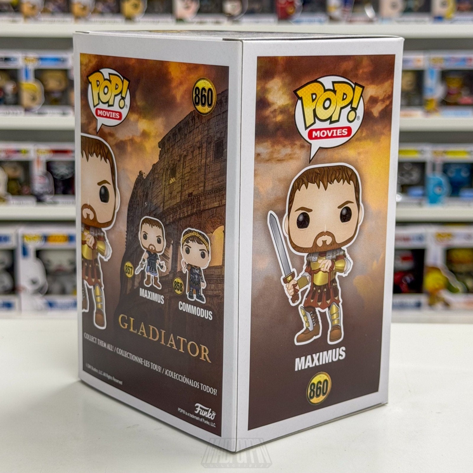 Funko Pop Movies Gladiator Maximus Body Armor FYE 860 Epic Action Vinyl Figure