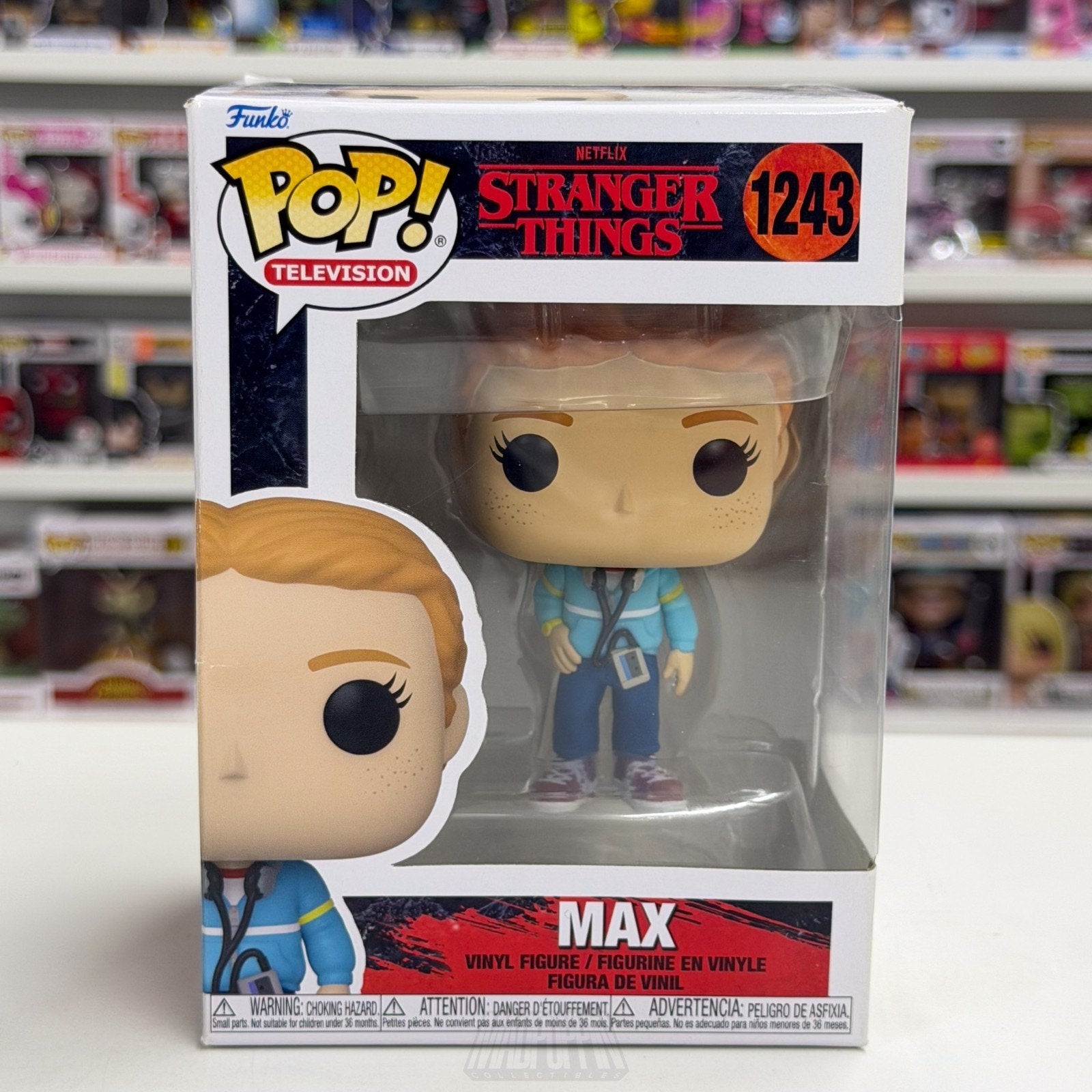 Funko Pop TV Stranger Things Max w/Walkman Mix Tape 1243 Season 4 Vinyl Figure