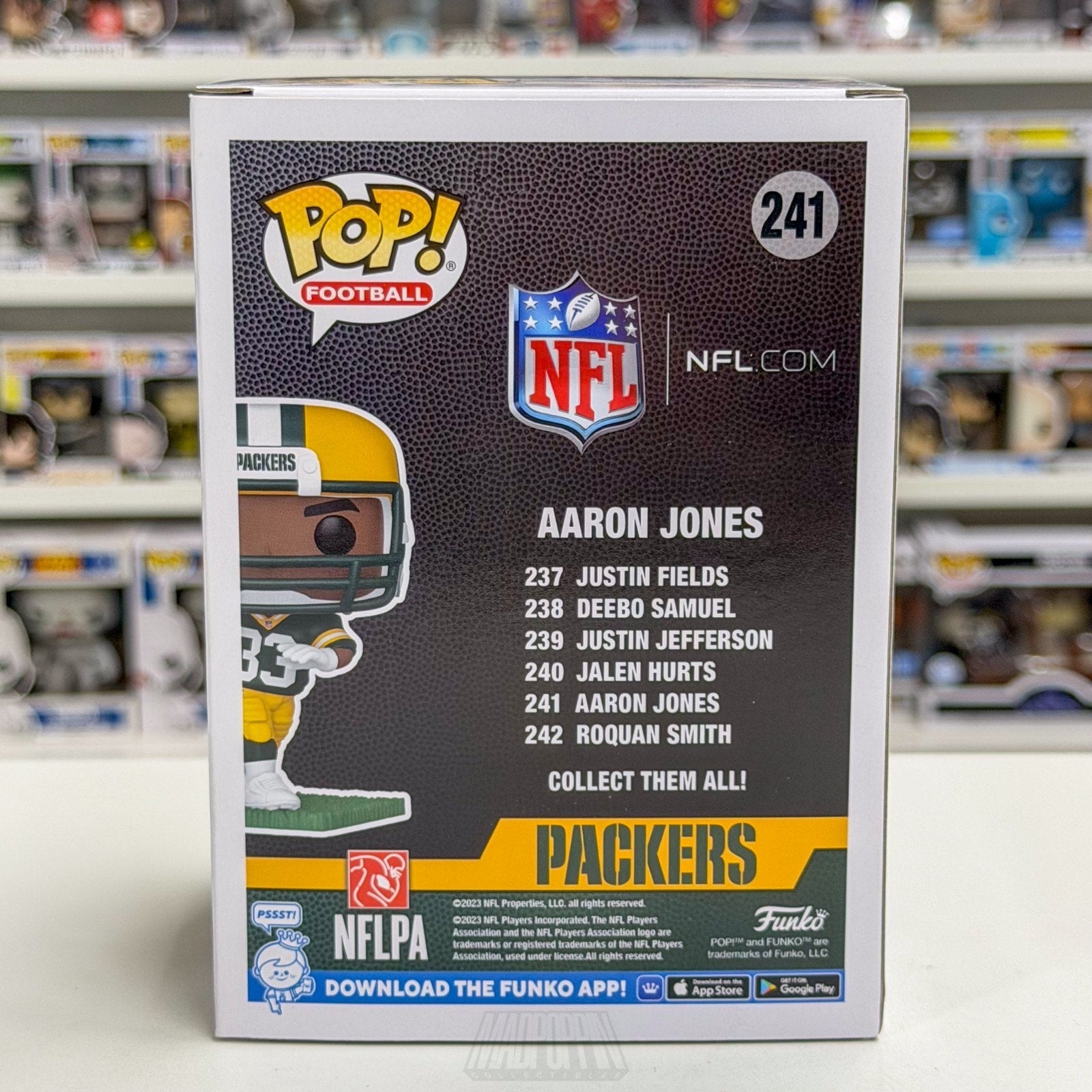 Funko Pop NFL Football Green Bay Packers Aaron Jones 241 Running Back Toy Figure