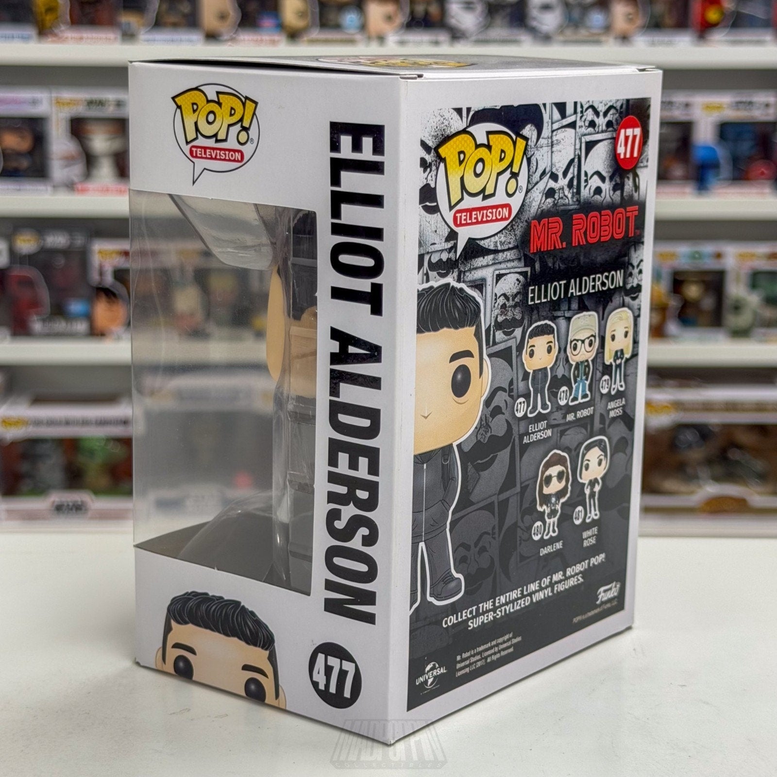 Funko Pop TV Mr Robot Elliot Alderson 477 Cybersecurity Hacker Toy Vinyl Figure