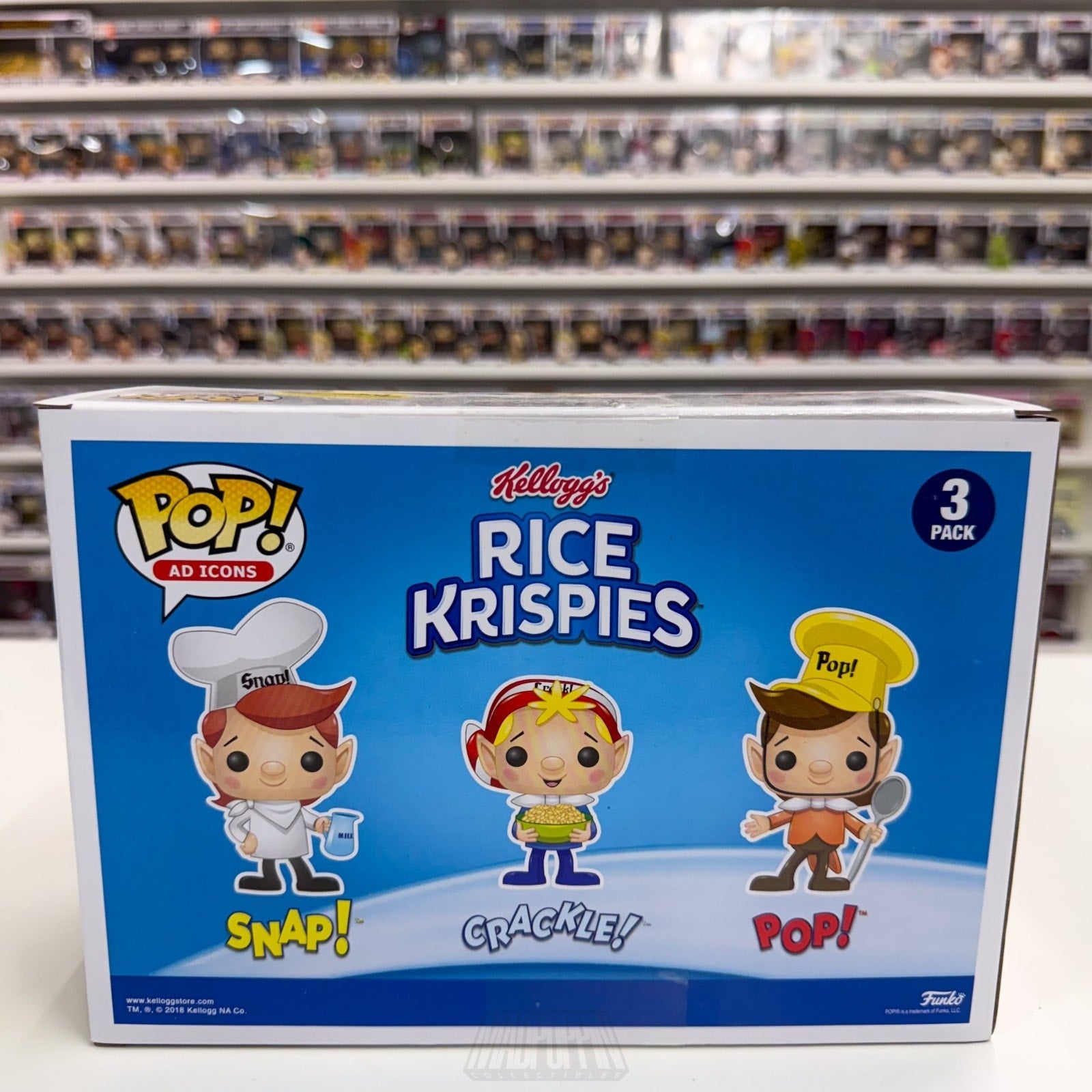 Funko Pop Ad Icons Rice Krispies Snap Crackle Excl 3 Pack Mascots Vinyl Figure