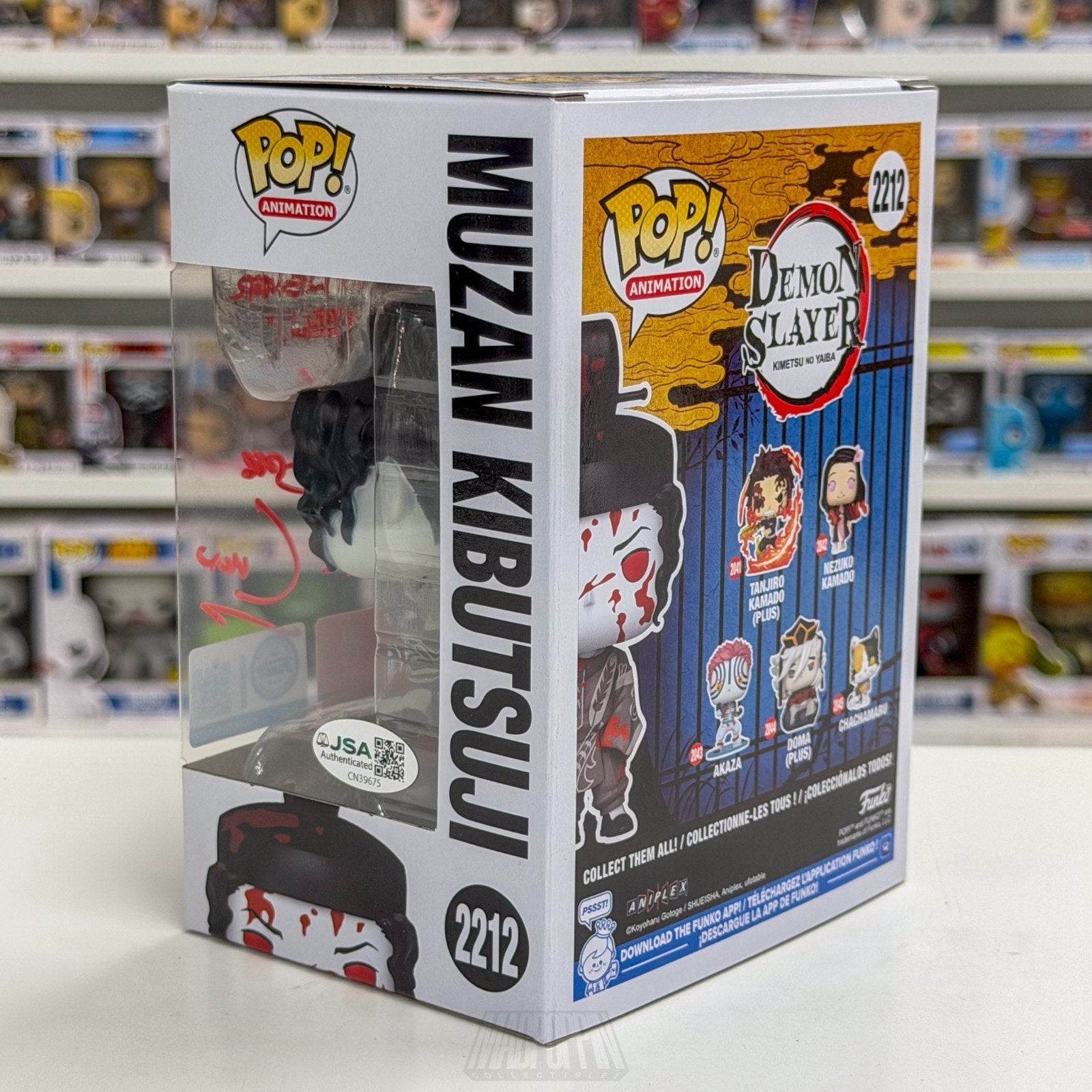 Funko Pop Anime Demon Slayer Muzan Kibutsuji Bloody Toy Temple 2212 Vinyl Figure