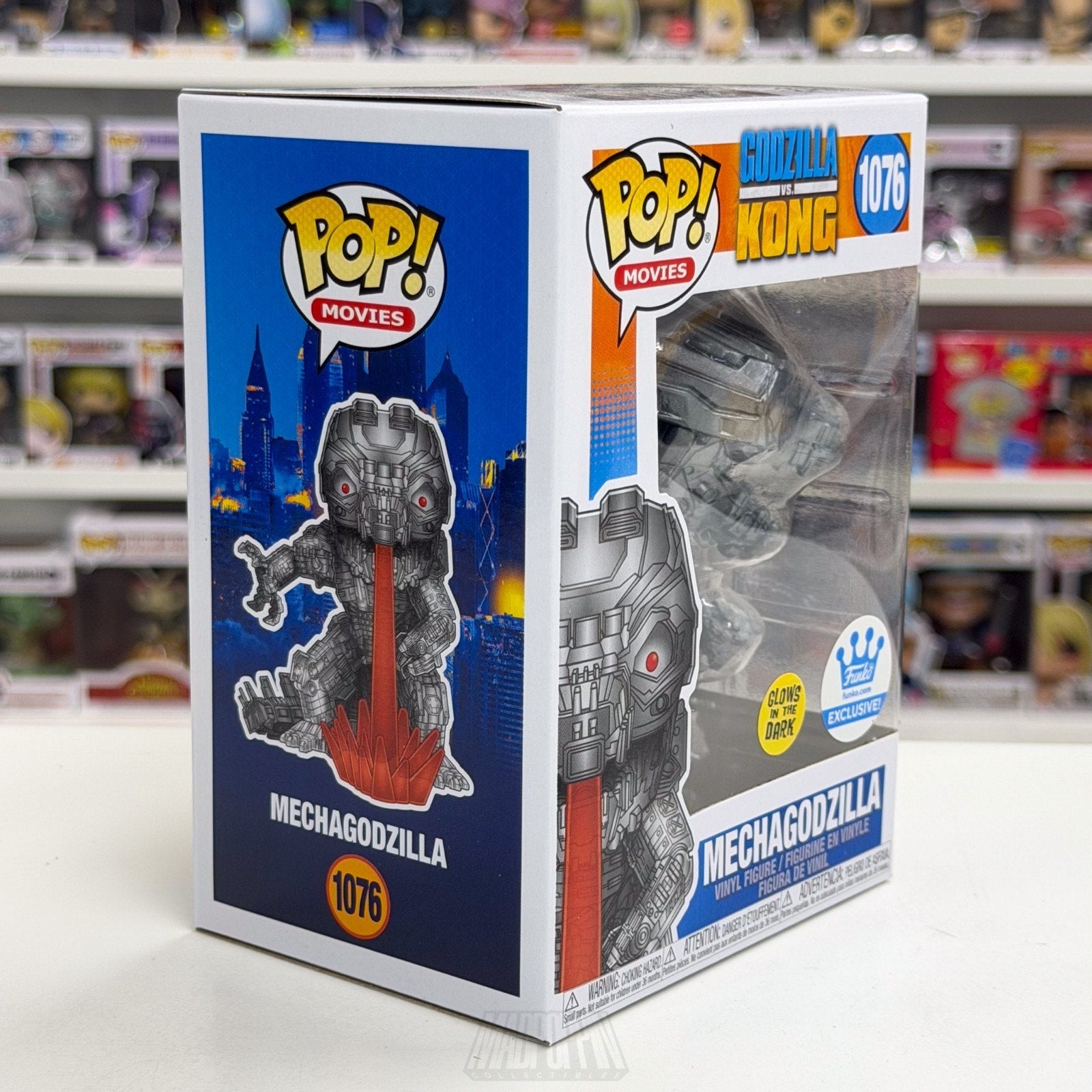 Funko Pop Movies Godzilla vs Kong Mechagodzilla Glow 1076 Kaiju Toy Vinyl Figure