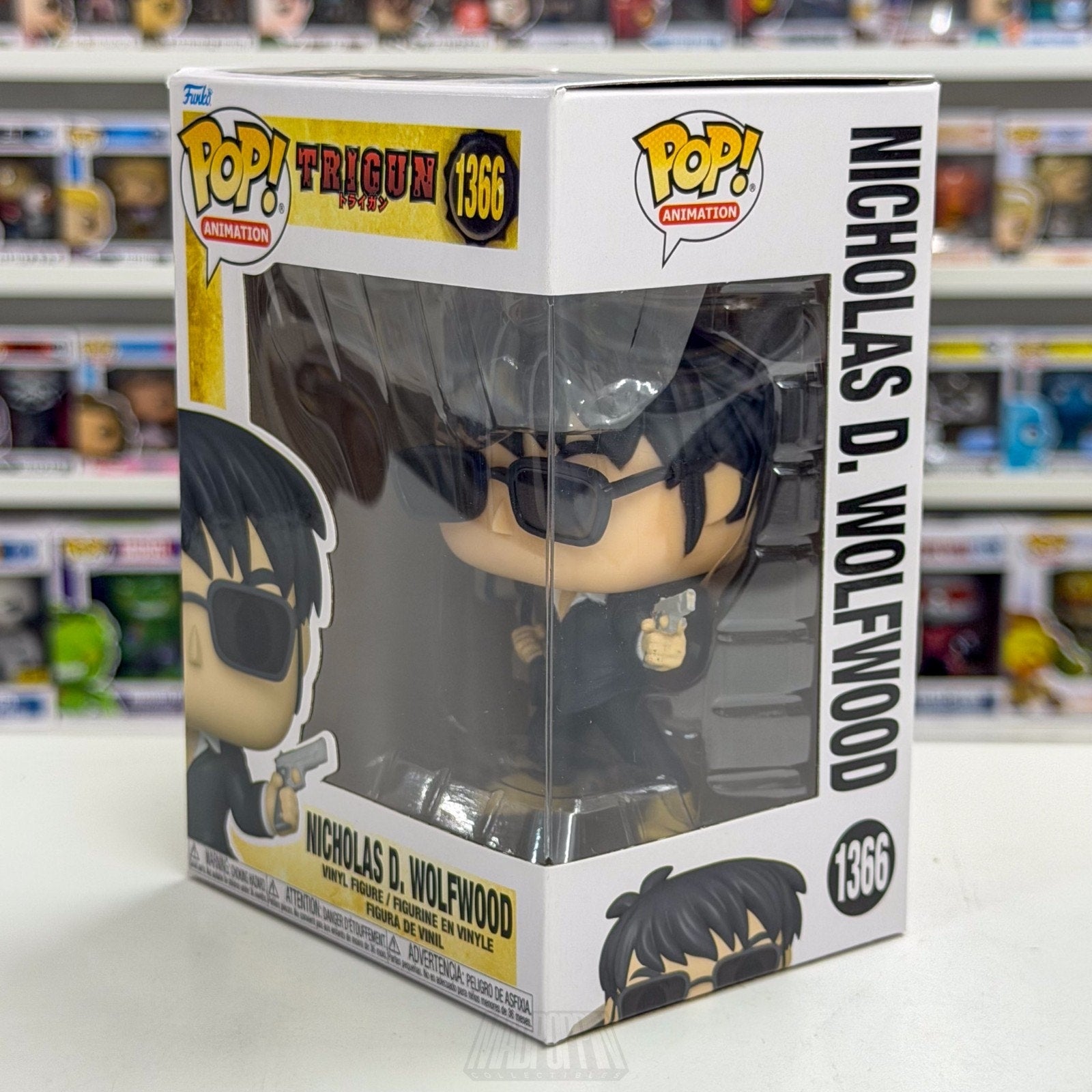 Funko Pop Anime Trigun Nicholas D Wolfwood 1366 Japanese Manga Toy Vinyl Figure