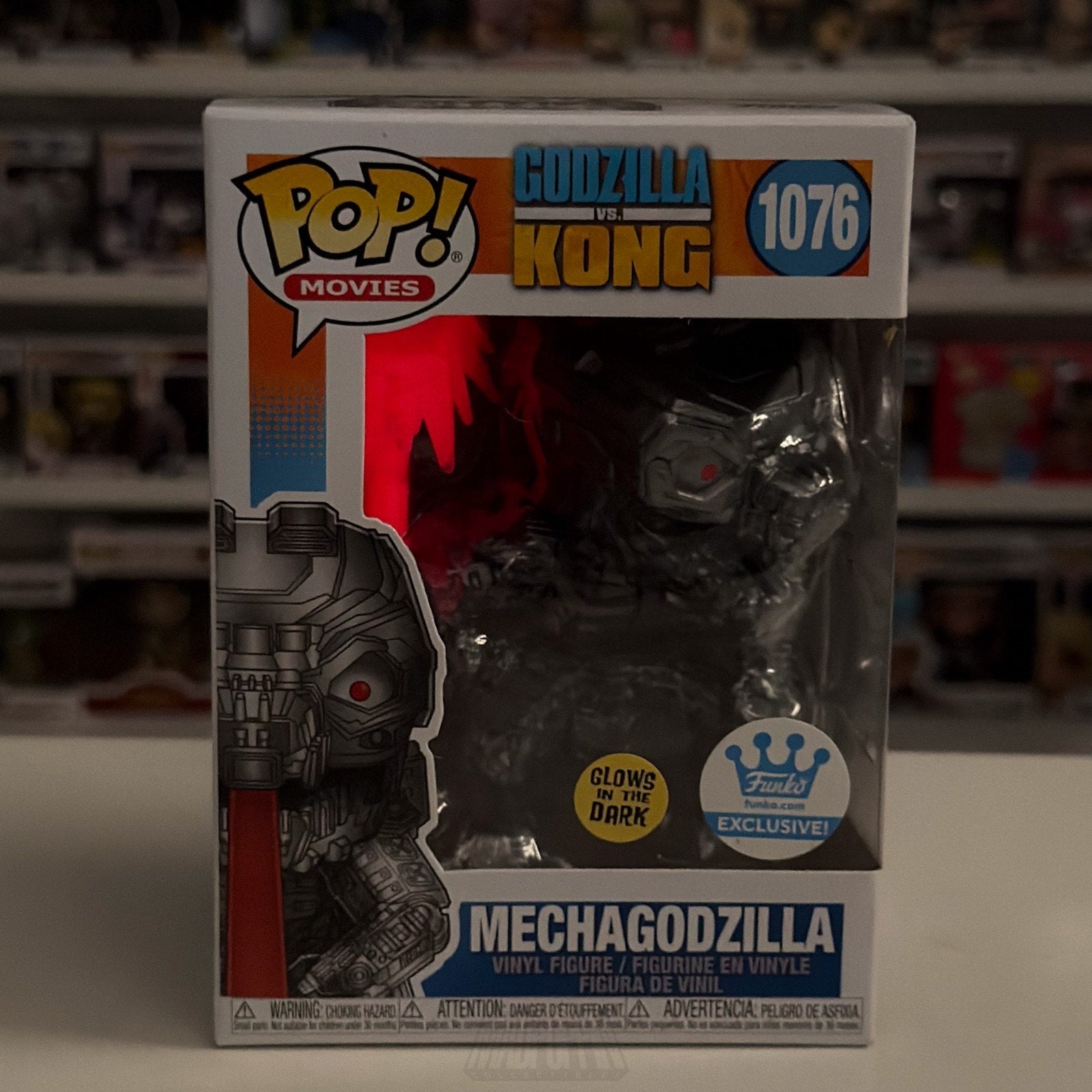 Funko Pop Movies Godzilla vs Kong Mechagodzilla Glow 1076 Kaiju Toy Vinyl Figure