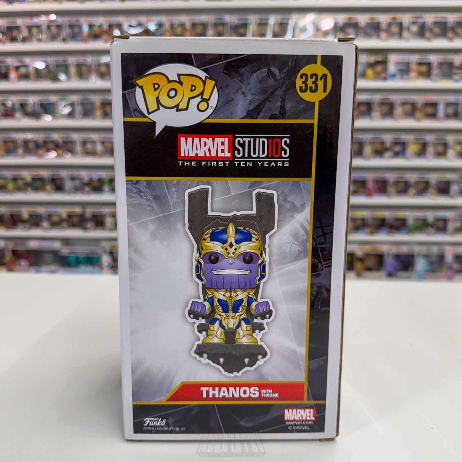 Funko Pop Marvel Thanos w/Throne Hot Topic 331 MCU Infinity Mad Titan Toy Figure
