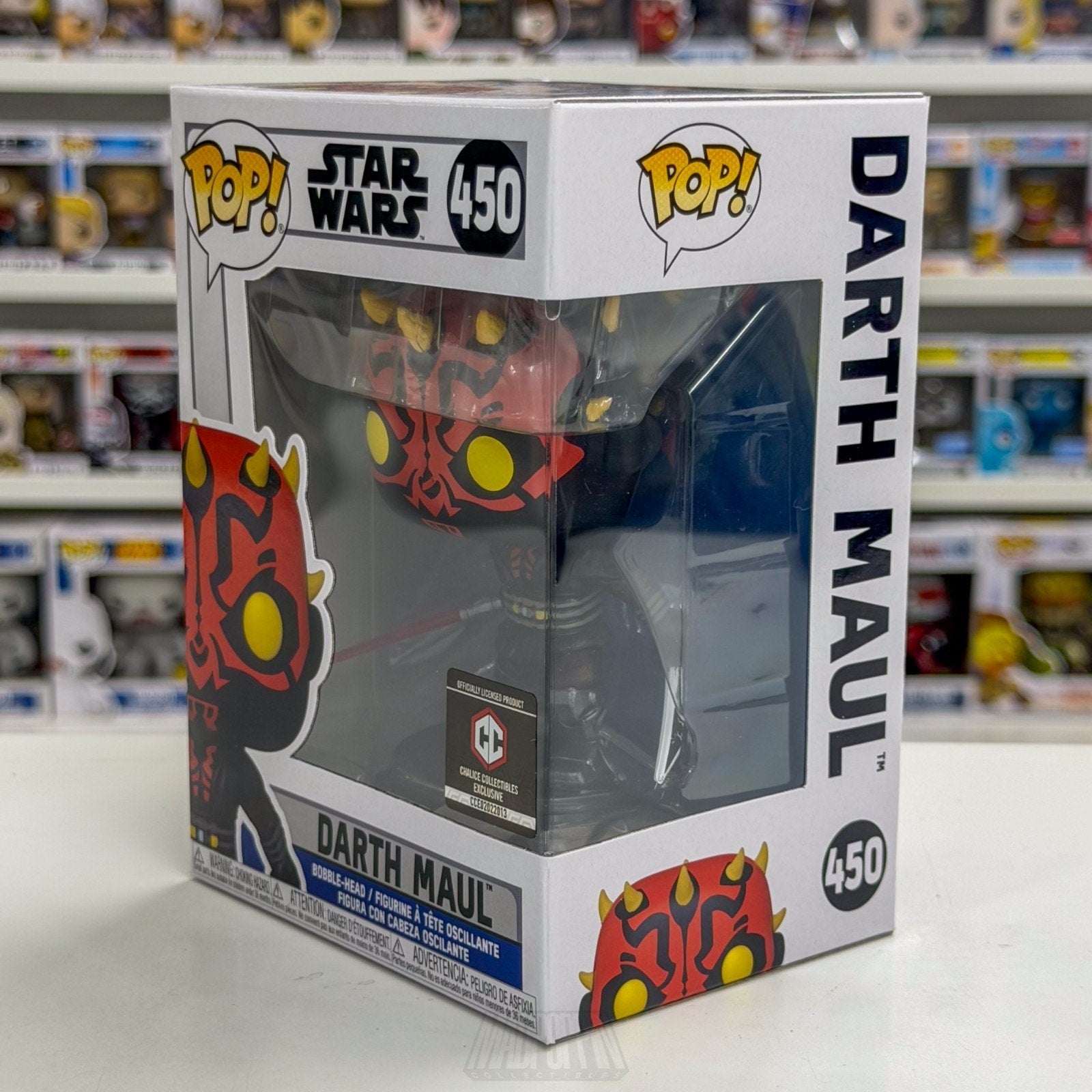 Funko Pop Star Wars Darth Maul Darksaber Chalice Collectibles 450 Vinyl Figure