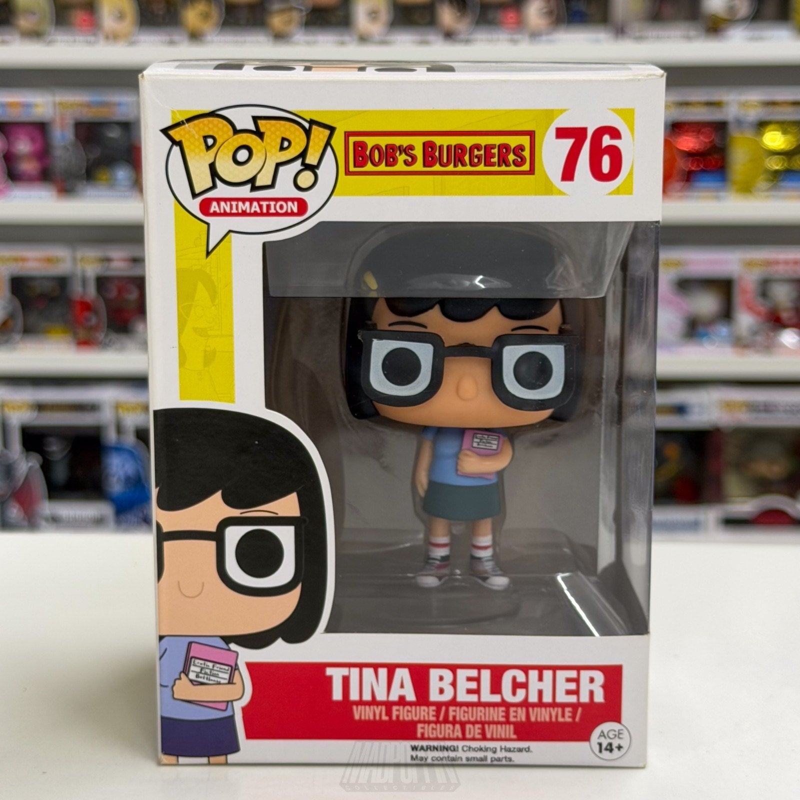 Funko Pop Animation Bobs Burgers Tina Belcher 76 Sitcom New Jersey Vinyl Figure