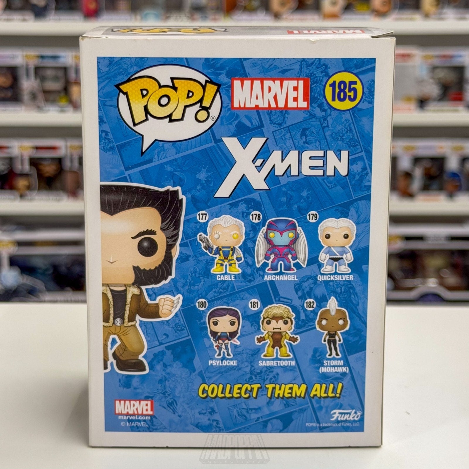 Funko Pop Marvel X-Men Logan Wolverine Jacket 185 Mutant Adamantium Vinyl Figure