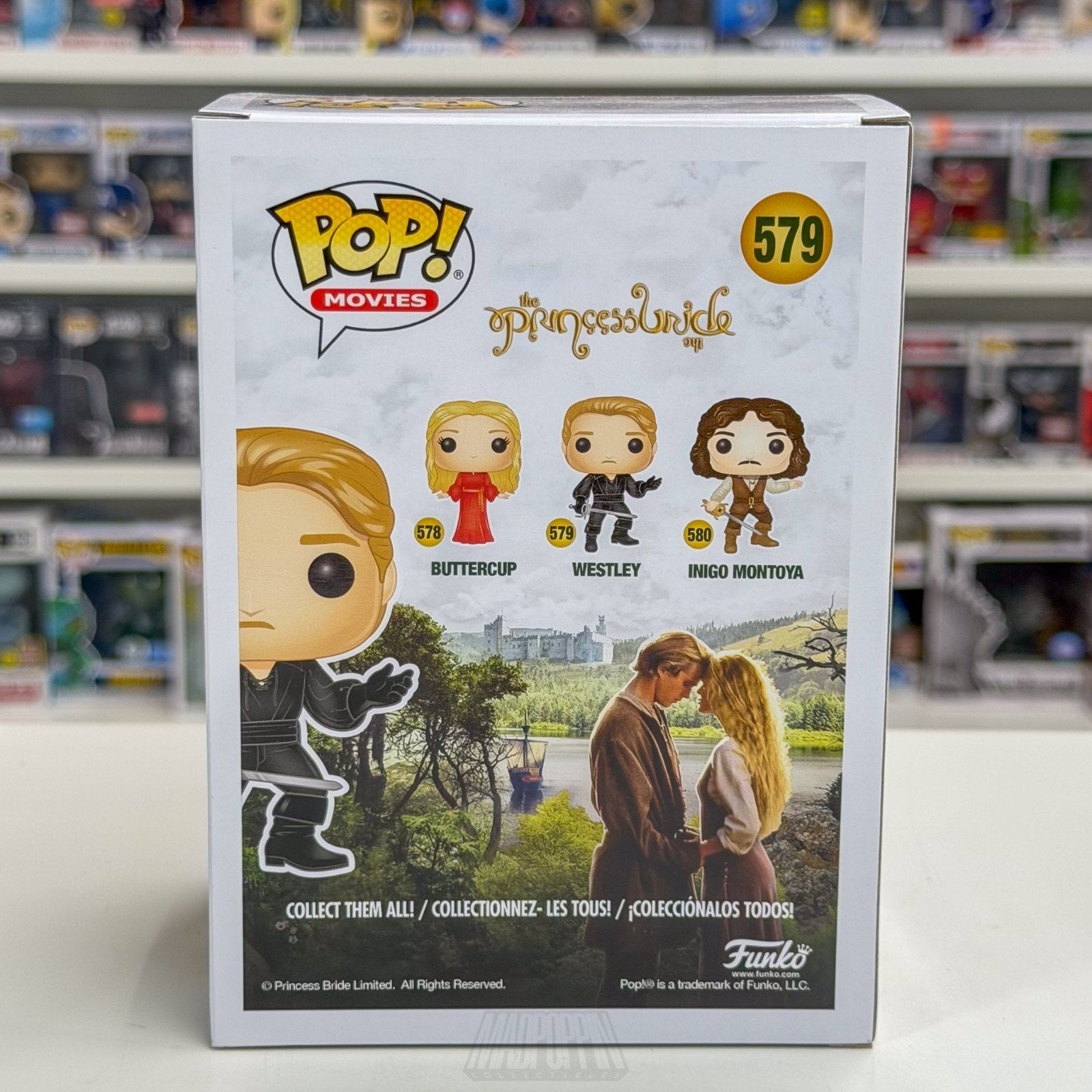 Funko Pop Movies Princess Bride Westley 579 Sword Farmboy Pirate Toy Figure