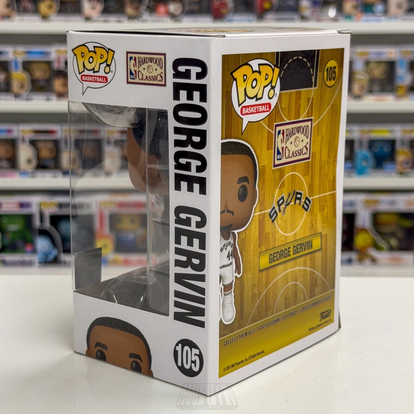 Funko Pop NBA Basketball San Antonio Spurs George Gervin 105 Legend Vinyl Figure