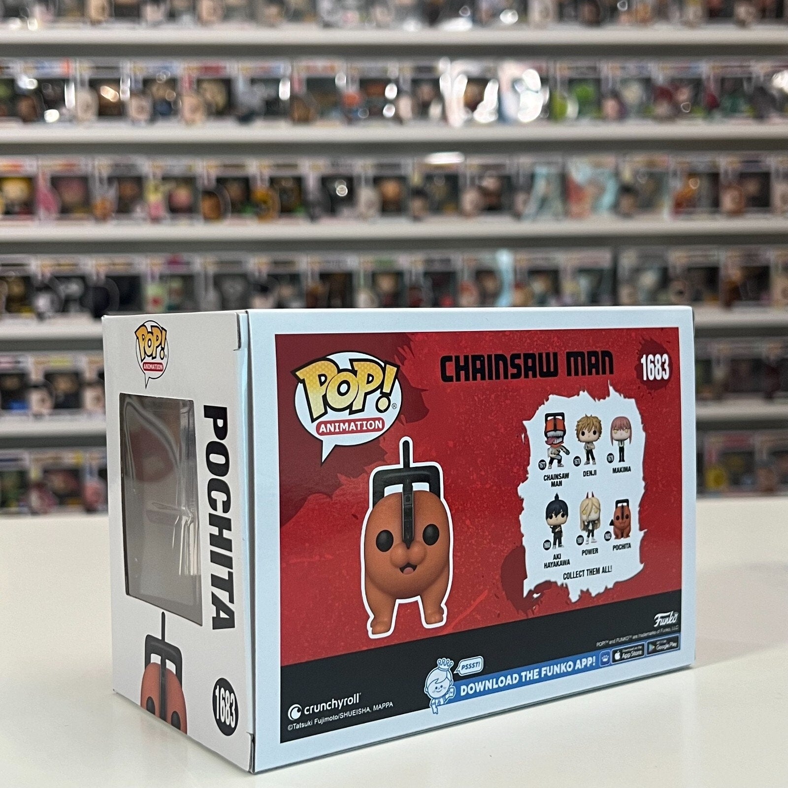 Funko Pop Anime Chainsaw Man Pochita Standing Exclusive 1683 Dog Vinyl Figure