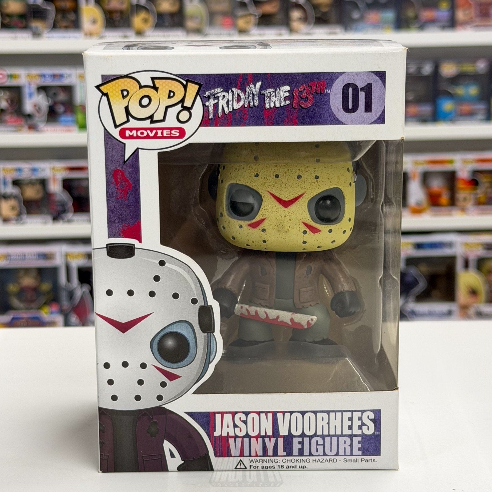 Funko Pop Movies Friday the 13th Jason Voorhees Large Font Box 01 Horror Figure