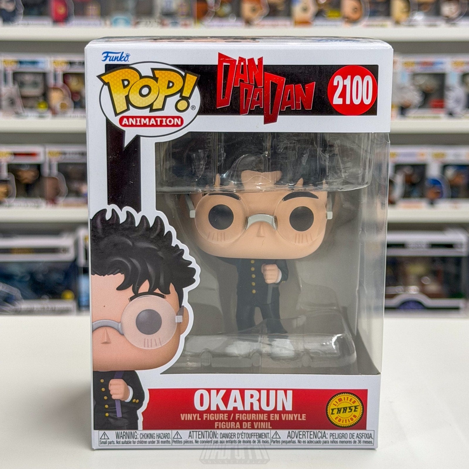 Funko Pop Anime Dandadan Okarun Chase 2100 Japanese Manga Supernatural Figure