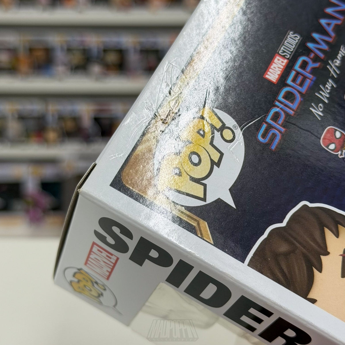 Funko Pop Marvel No Way Home Spider-Man Unmasked w/Scars 1196 Toy Vinyl Figure