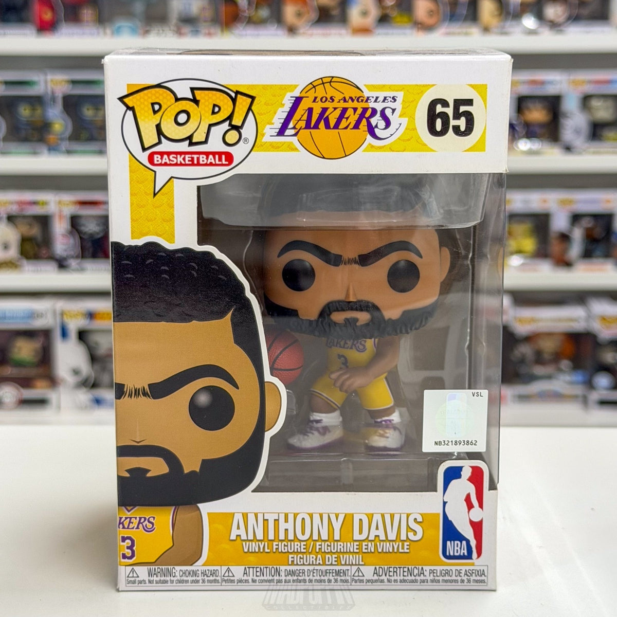 Funko Pop NBA Basketball Los Angeles Lakers Anthony Davis 65 Toy Vinyl Figure