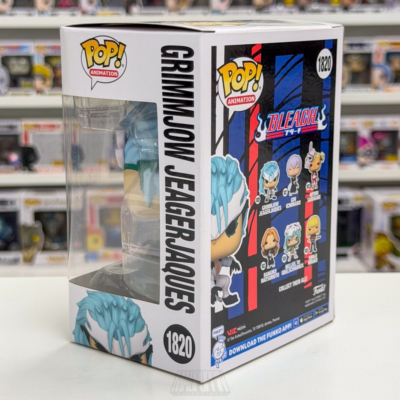 Funko Pop Anime Bleach Grimmjow Jeagerjaque 1820 Japanese Manga Toy Vinyl Figure
