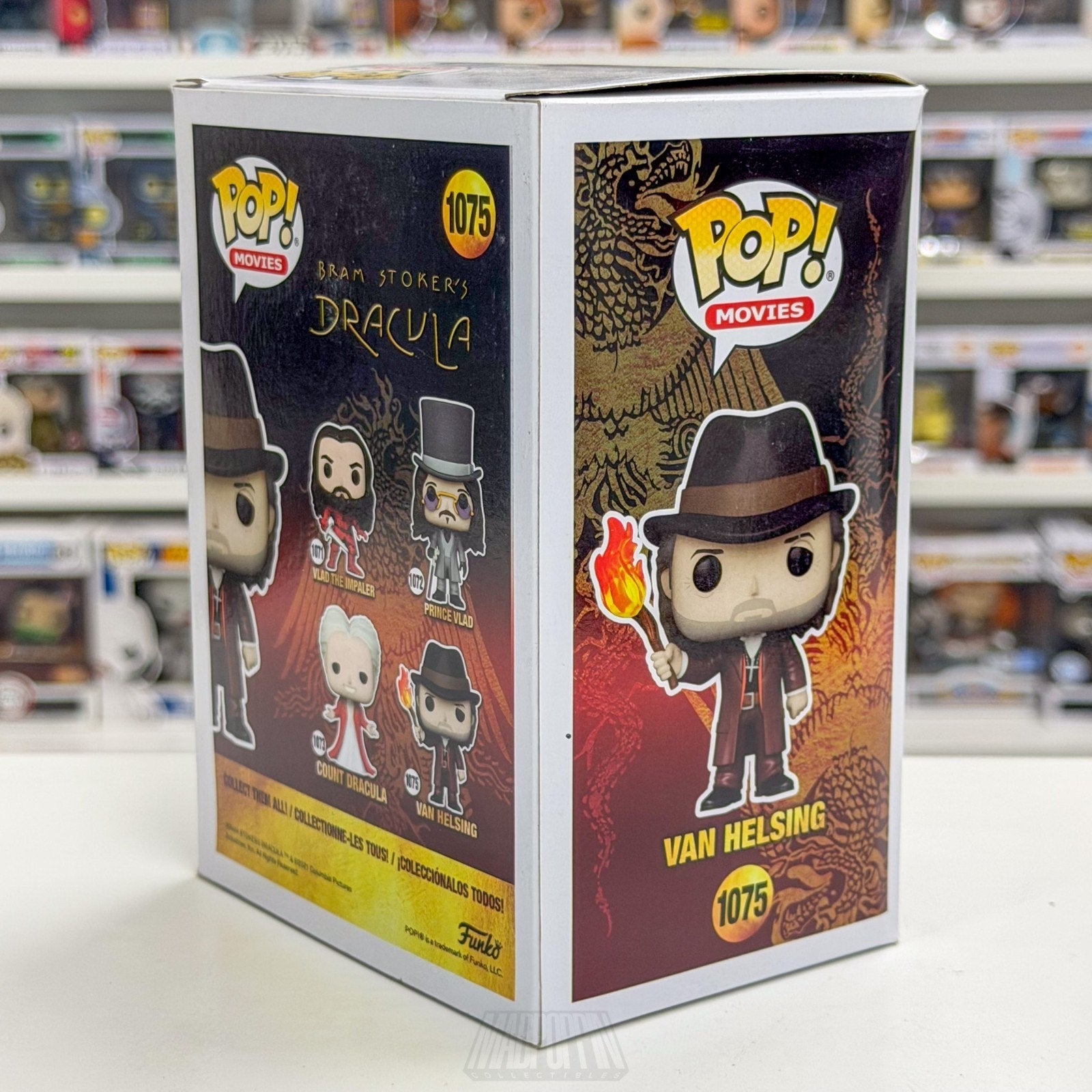 Funko Pop Movies Bram Stokers Dracula Van Helsing 1075 Horror Vampire Toy Figure