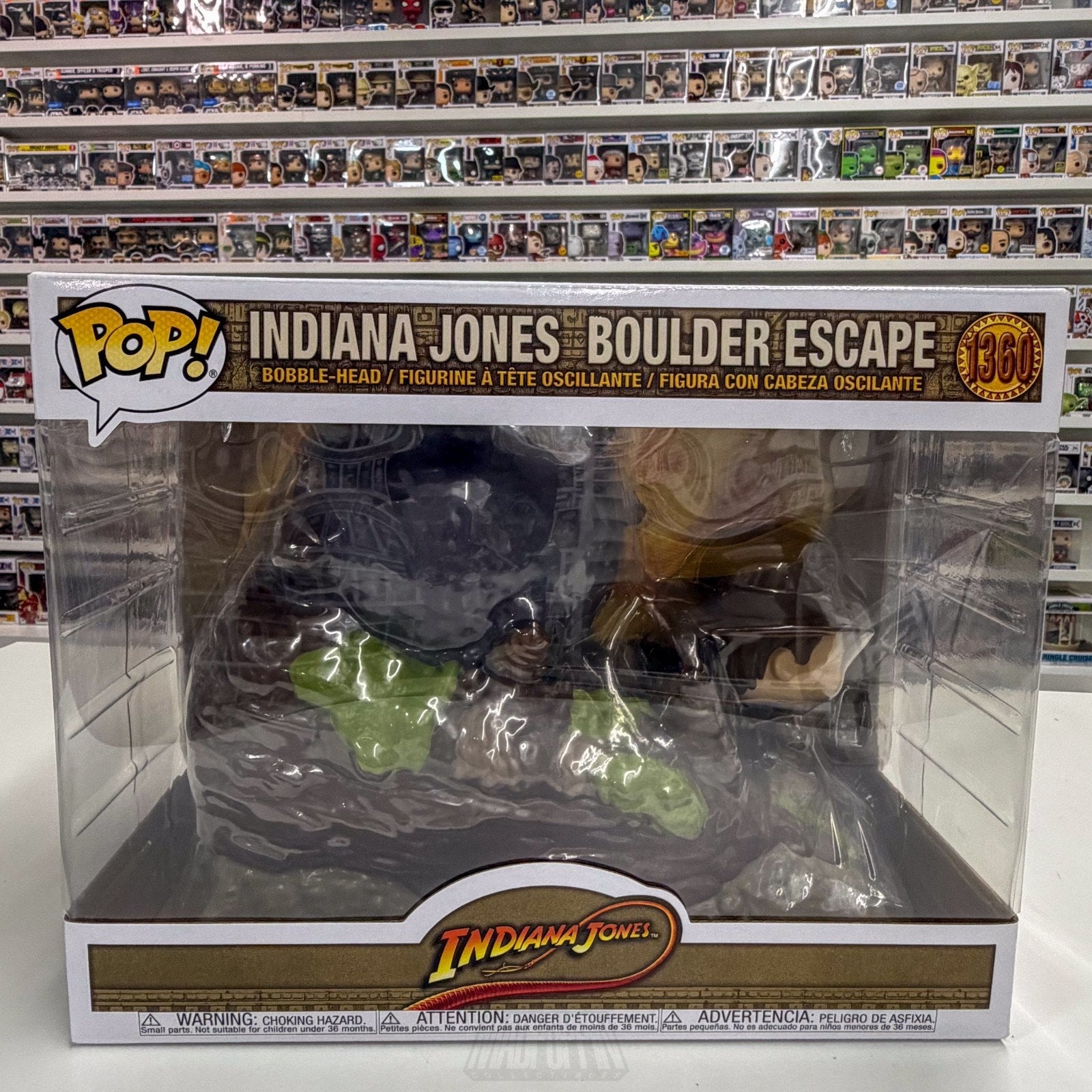 Funko Pop Movie Moment Indiana Indy Jones Boulder Escape 1360 Toy Vinyl Figure