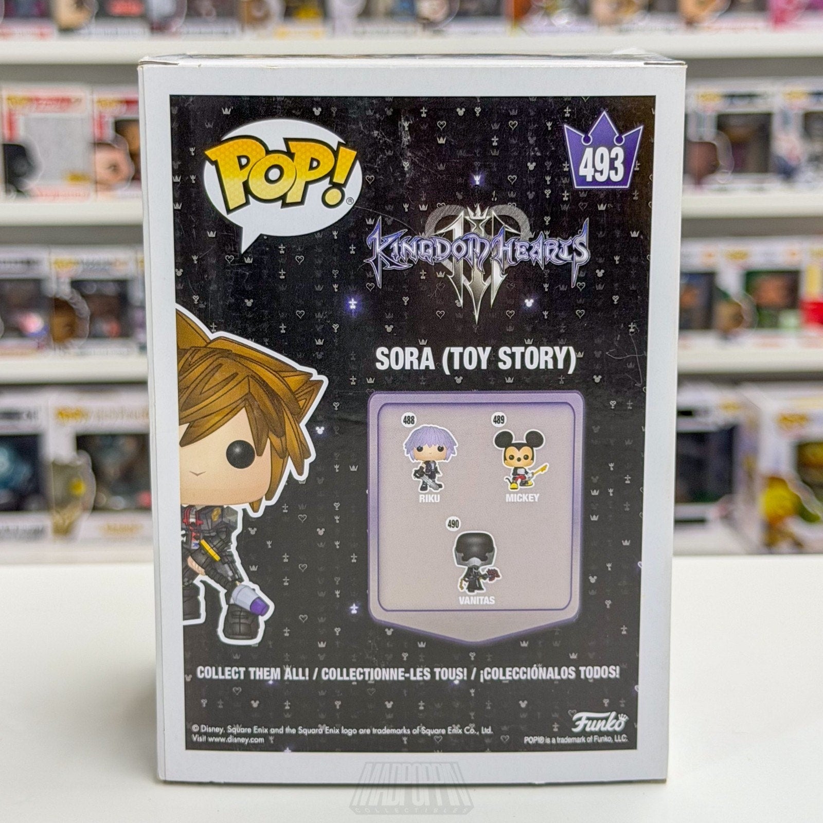 Funko Pop Disney Games Kingdom Hearts Sora Toy Story Hot Topic 493 Vinyl Figure