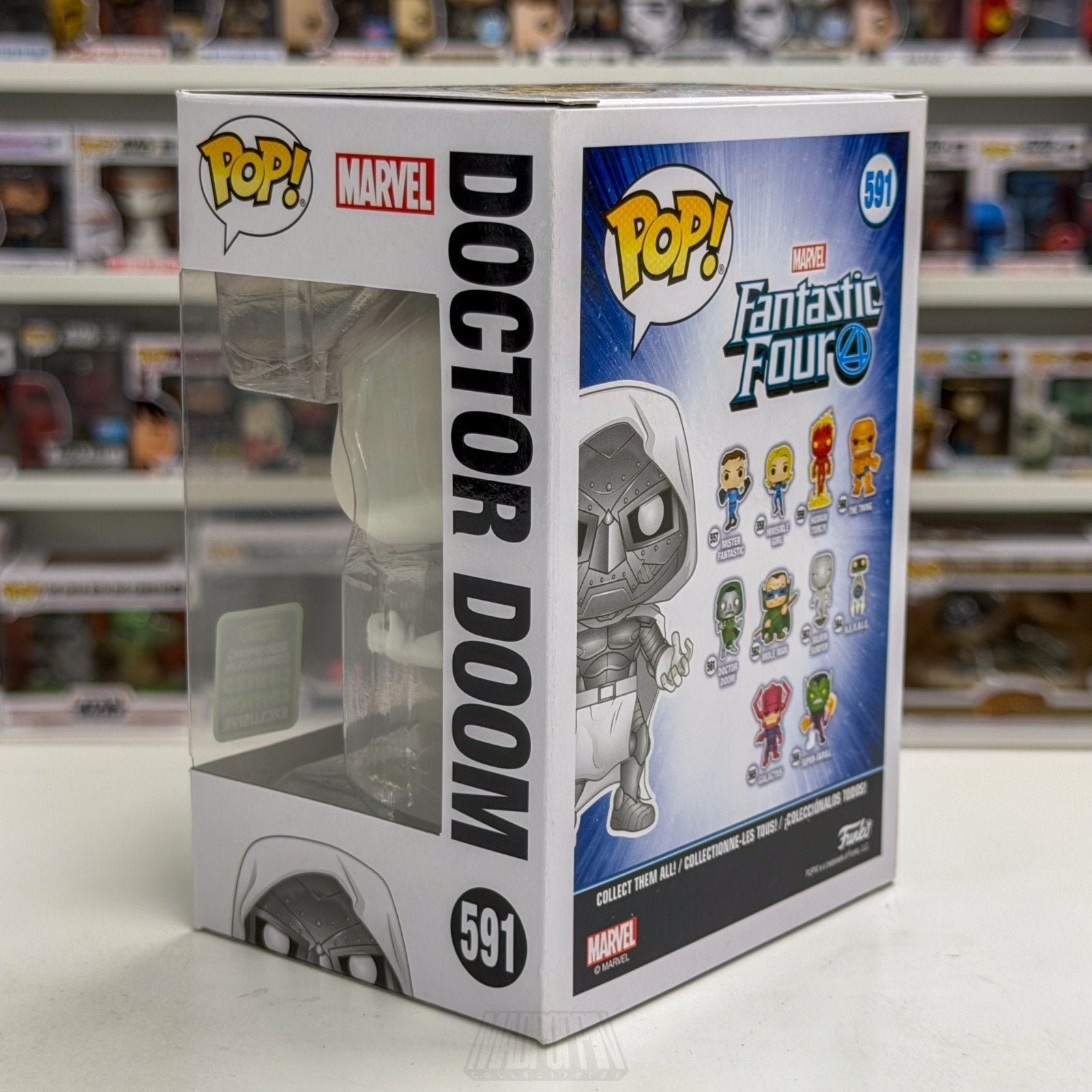 Funko Pop Marvel Fantastic 4 Doctor Doom God Emperor ECCC 591 Toy Vinyl Figure