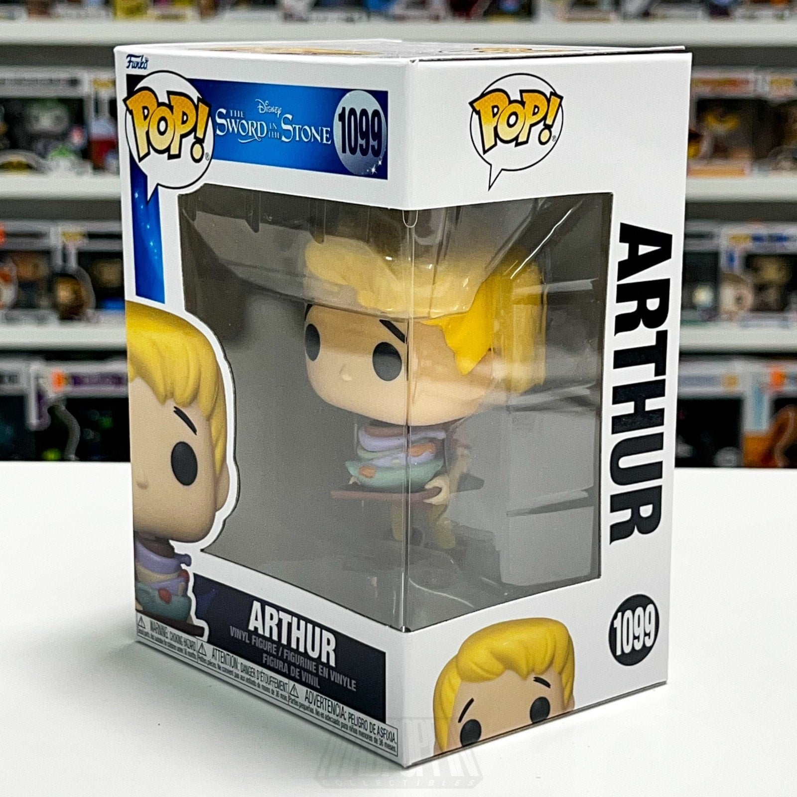 Funko Pop Disney Sword in the Stone Arthur Pendragon 1099 King Excalibur Figure