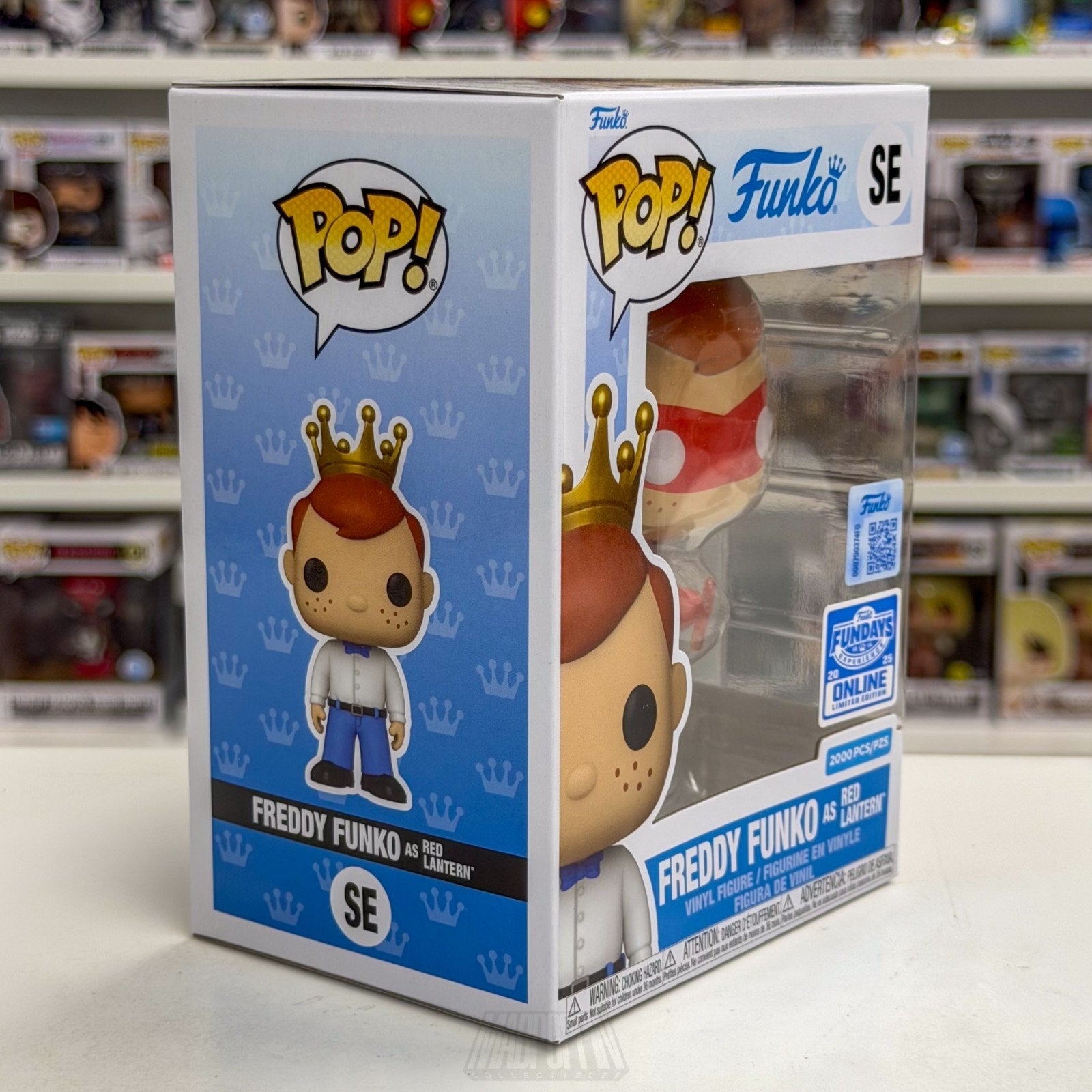 Funko Pop Fundays Experience Freddy as Red Lantern SE DC Heroes Toy Vinyl Figure