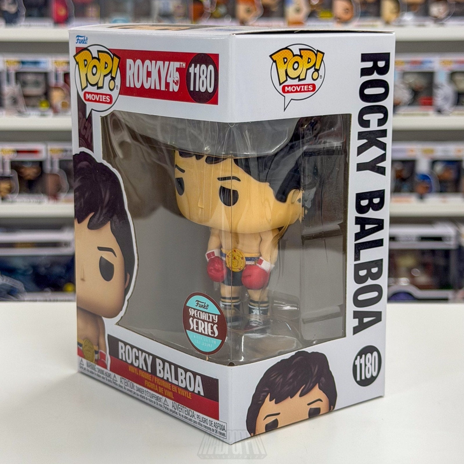 Funko Pop Movies Rocky Balboa Belt Champ Specialty Series 1180 Toy Vinyl Figure