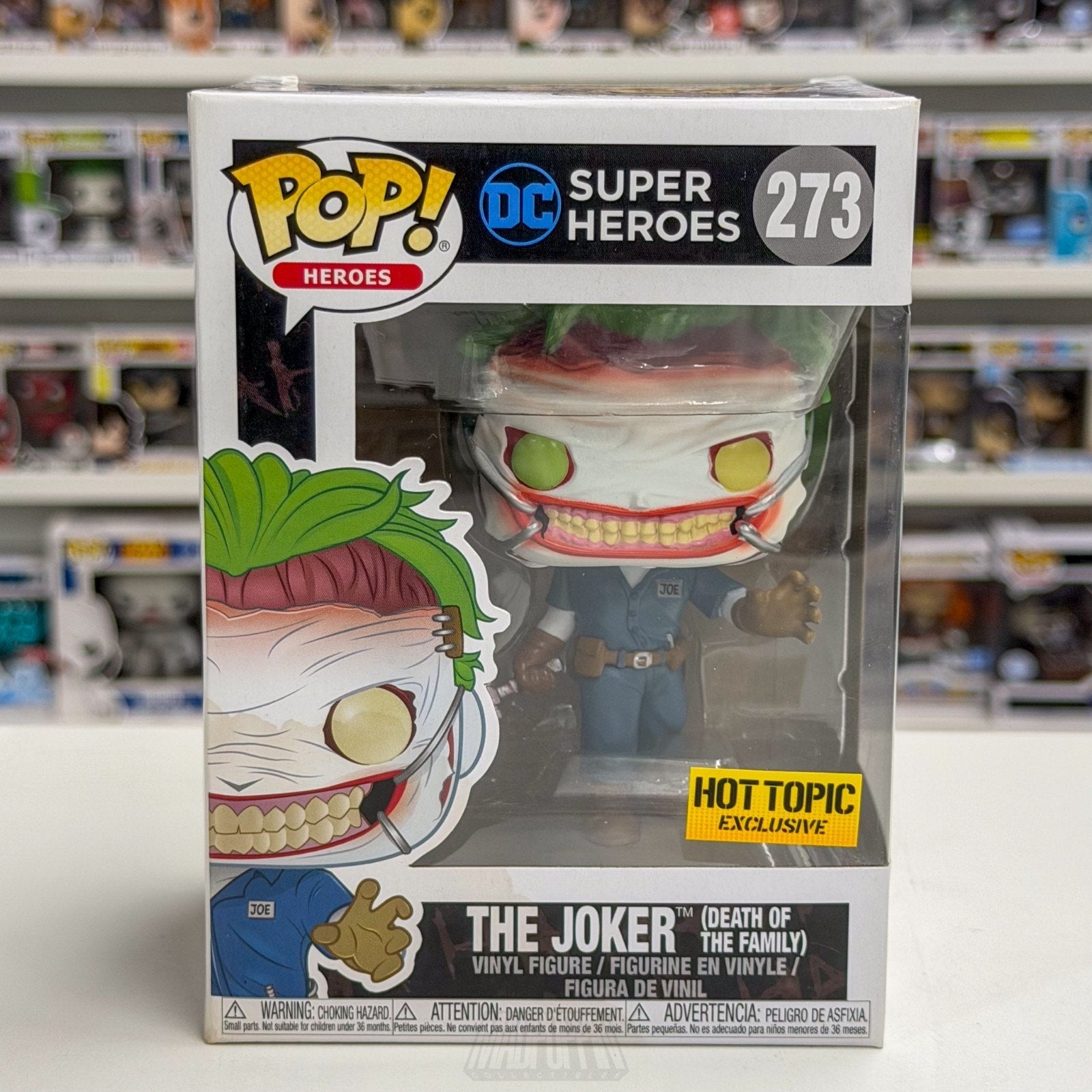 Funko Pop DC Super Heroes The Joker Death of the Family Hot Topic 273 Toy Figure