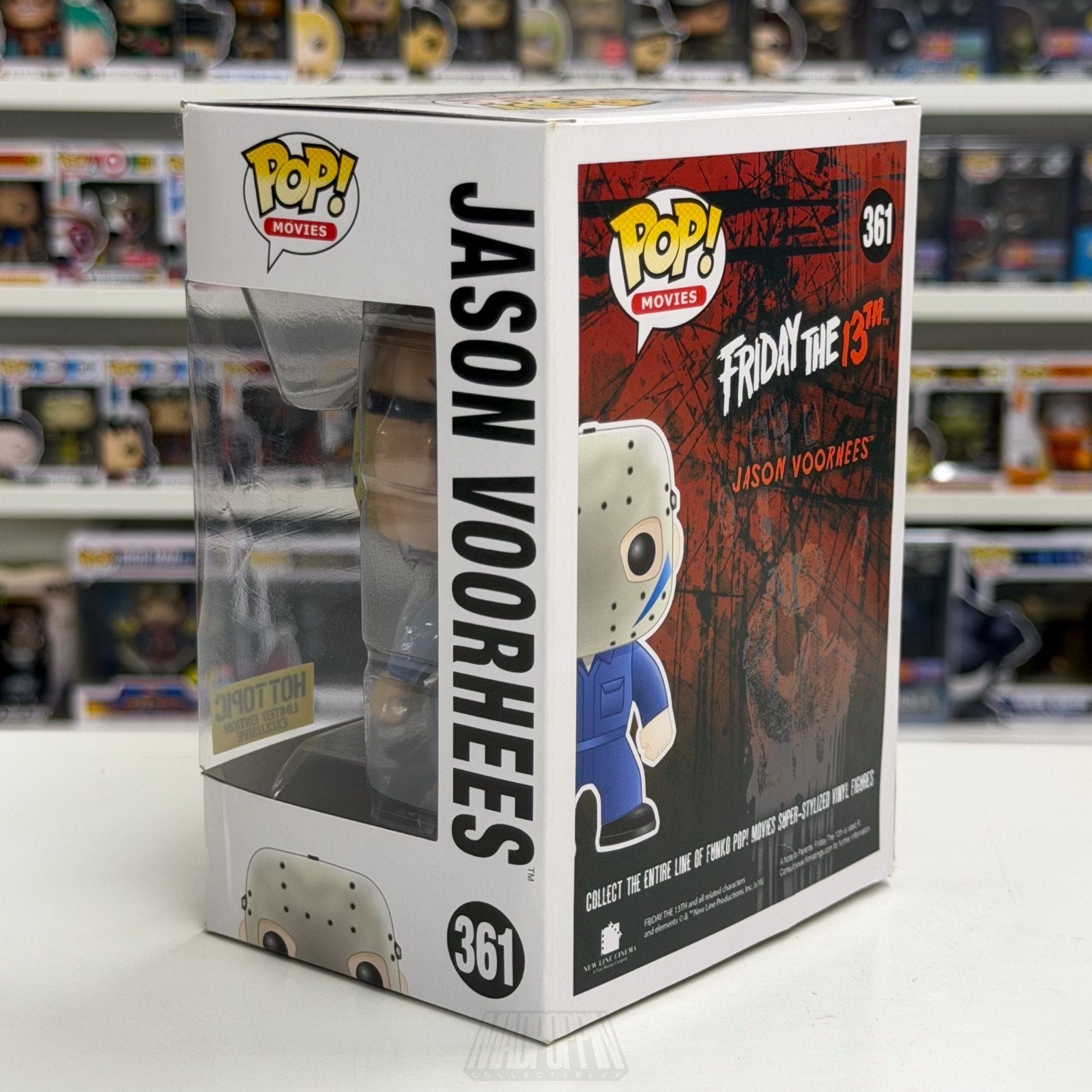 Funko Pop Movies Friday 13th Jason Voorhees Part 5 Blue Hot Topic 361 Toy Figure