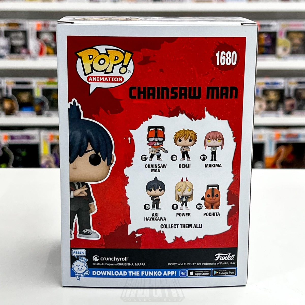Funko Pop Anime Chainsaw Man Aki Hayakawa 1680 Japan Manga Hunter Vinyl Figure