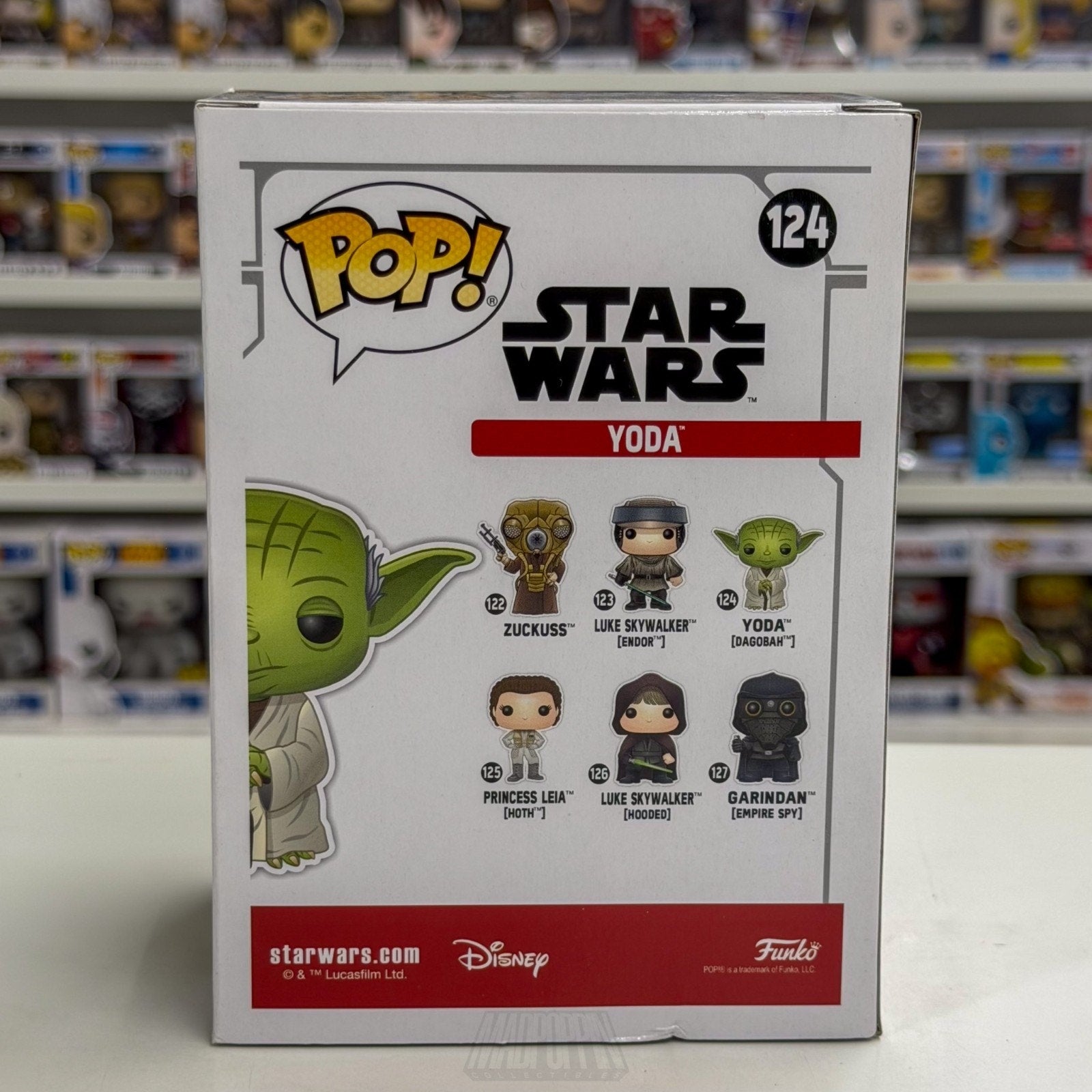 Funko Pop Star Wars Yoda Green Chrome SDCC Summer 124 Jedi Master Vinyl Figure