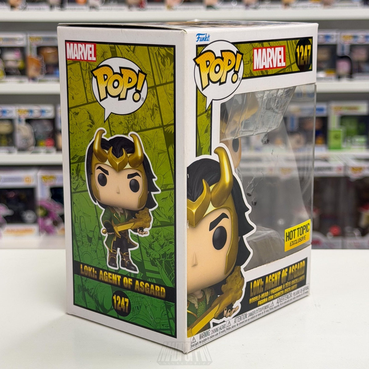 Funko Pop Marvel Loki Agent of Asgard Hot Topic 1247 Comic Book Toy Vinyl Figure