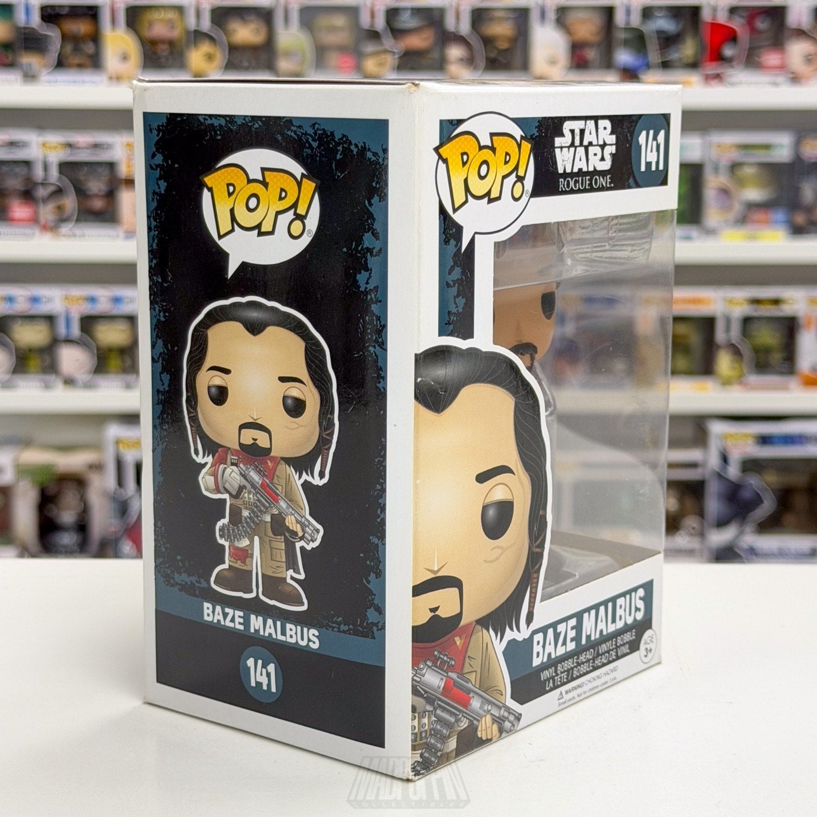 Funko Pop Star Wars Rouge One Baze Malbus 141 Guardians of Whills Vinyl Figure