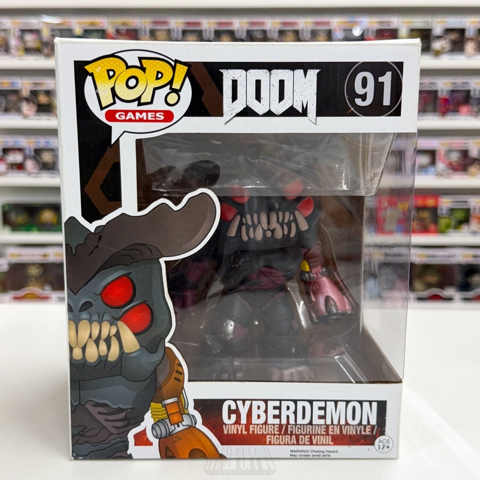 Funko Pop Games Doom Cyberdemon 91 Space Monster Final Boss Toy Vinyl 6" Figure