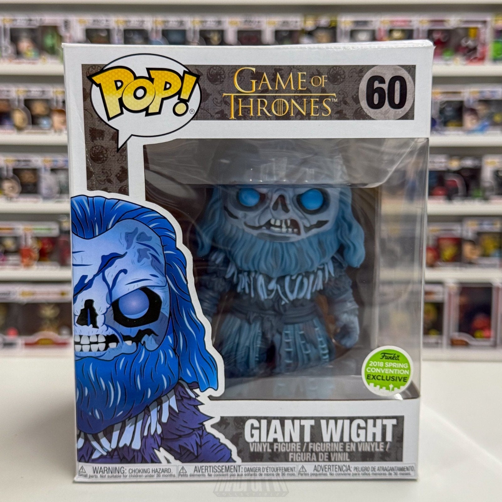 Funko Pop TV HBO Game of Thrones Giant Wight ECCC 60 Dead Wildling Vinyl Figure